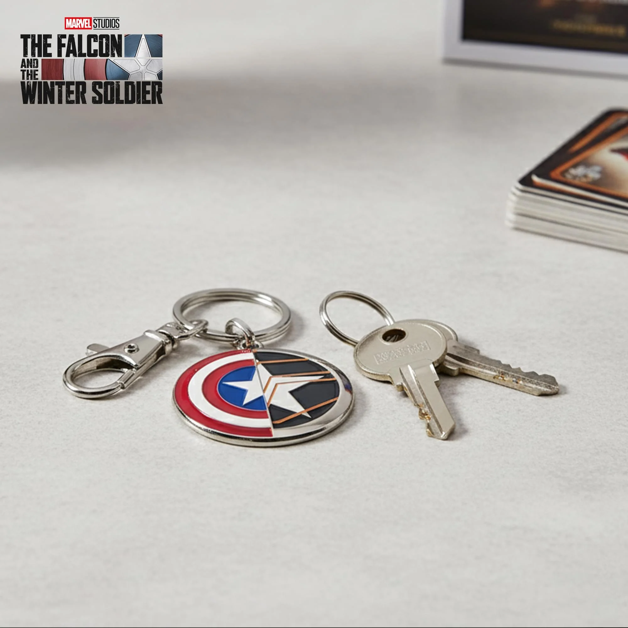 Marvel Captain America/ Winter Soldier Enamel Keychain - Image 9