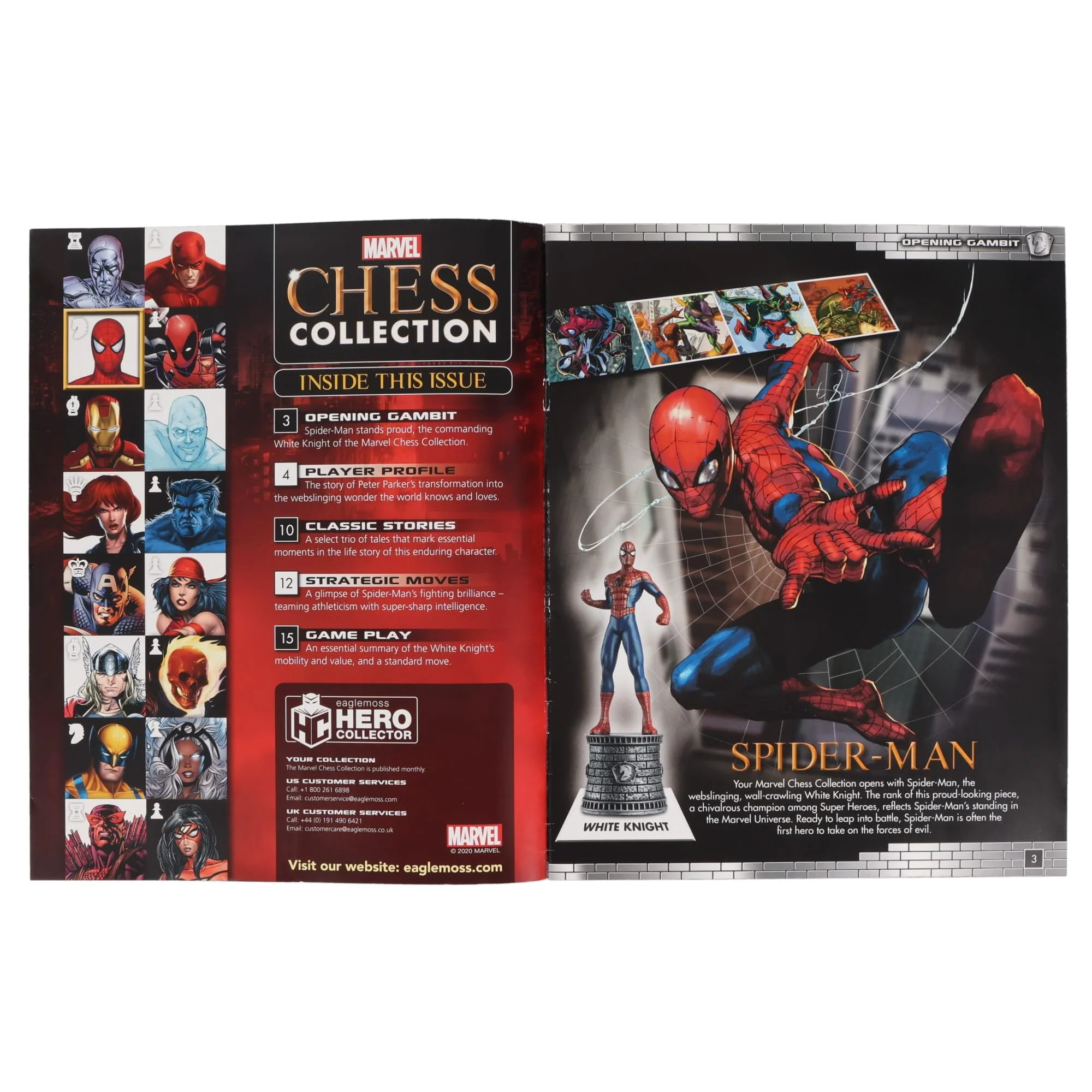 Marvel Chess Collection #1 Spider-Man (Knight) | Magazine Only - Image 2