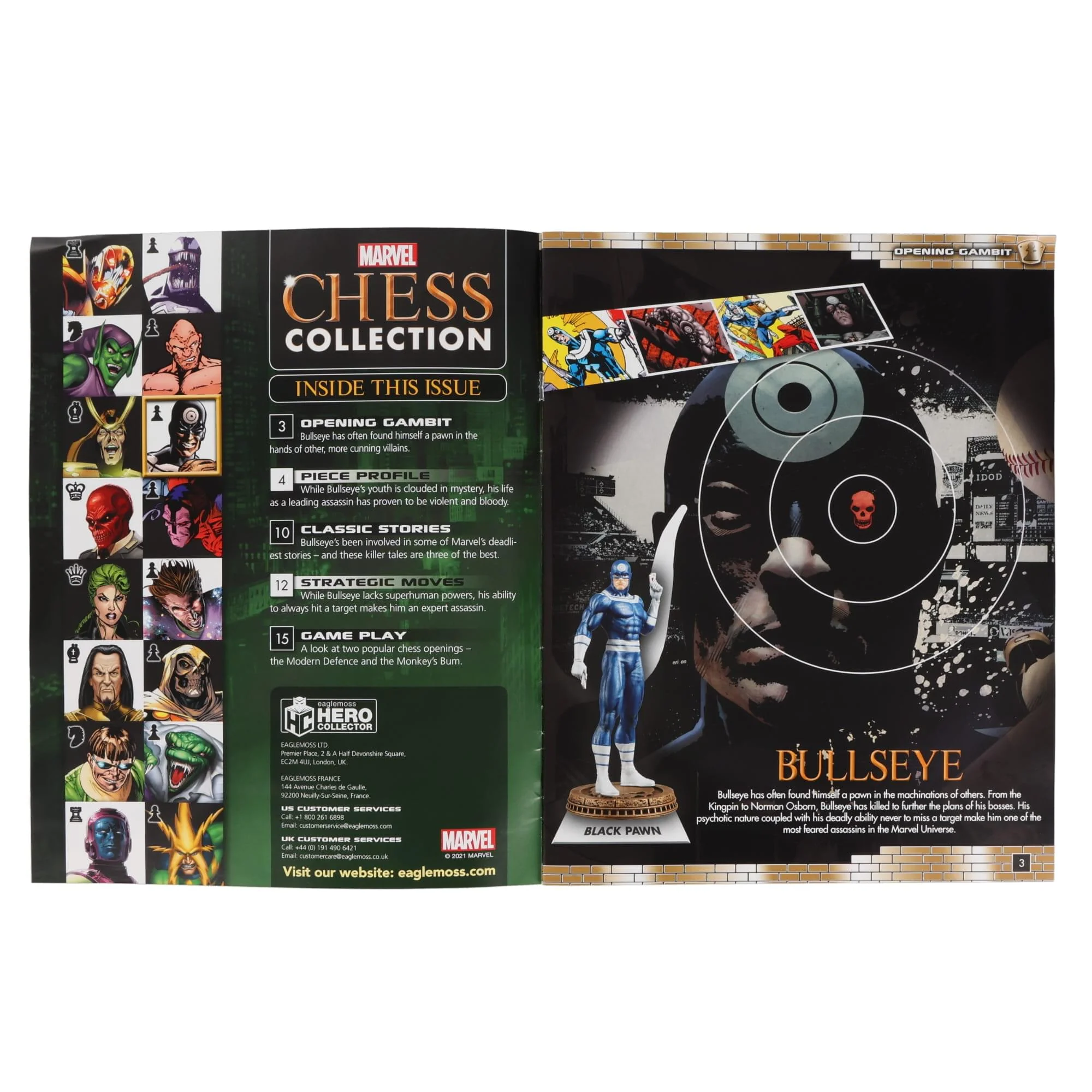 Marvel Chess Collection #28 Bullseye (Pawn) | Magazine Only - Image 2