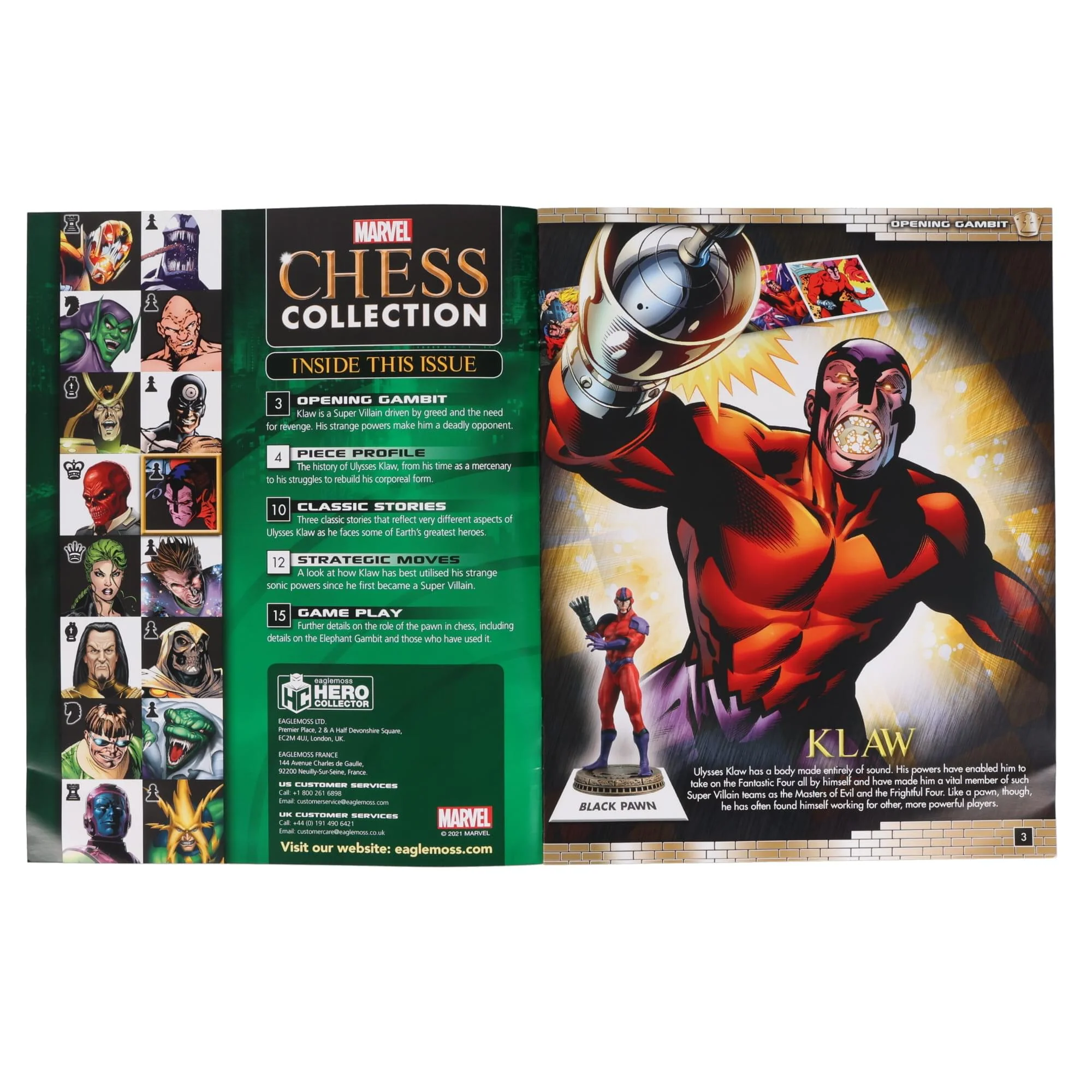 Marvel Chess Collection #31 Klaw (Pawn) | Magazine Only - Image 2