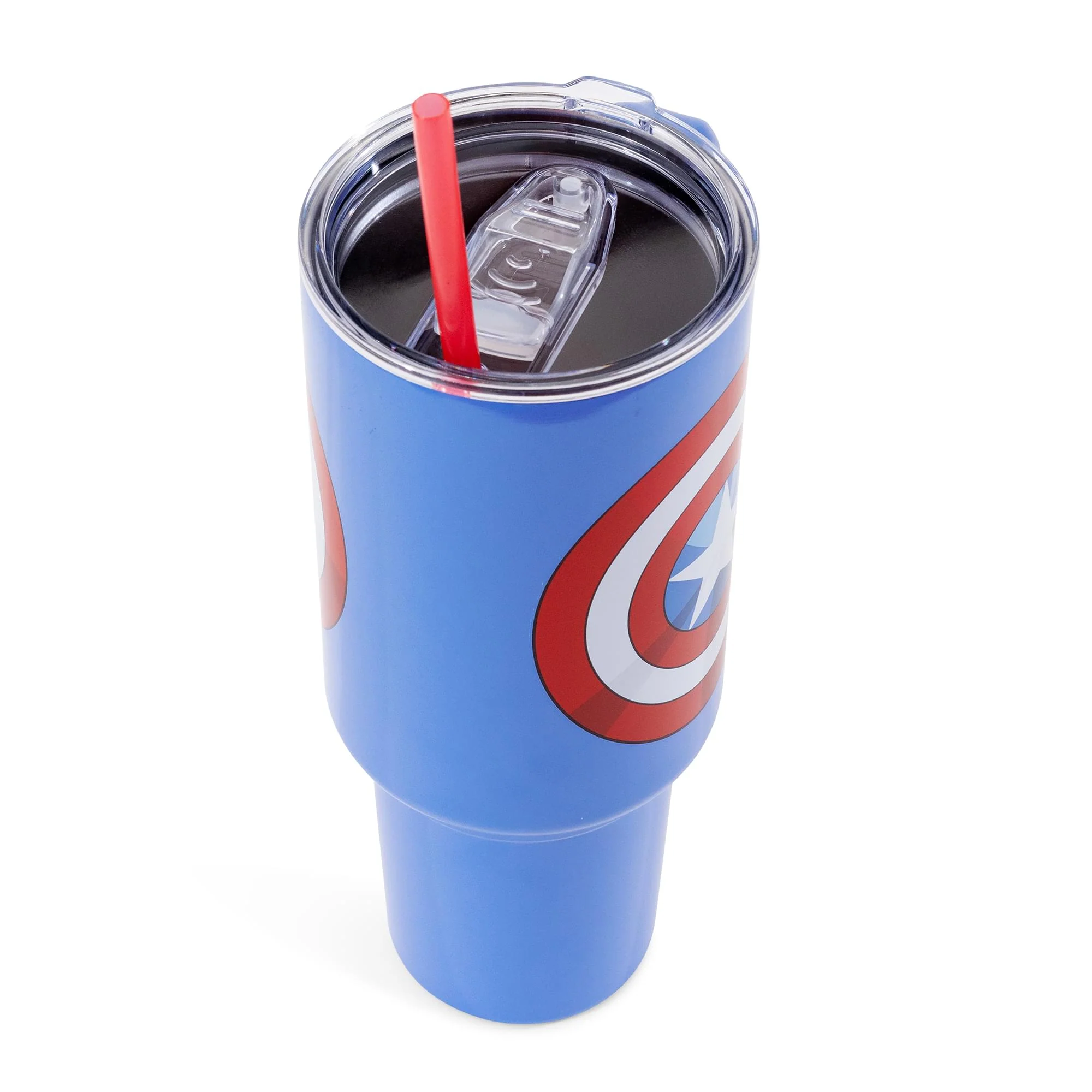 Marvel Comics Captain America 40-Ounce Stainless Steel Tumbler With Handle - Image 2