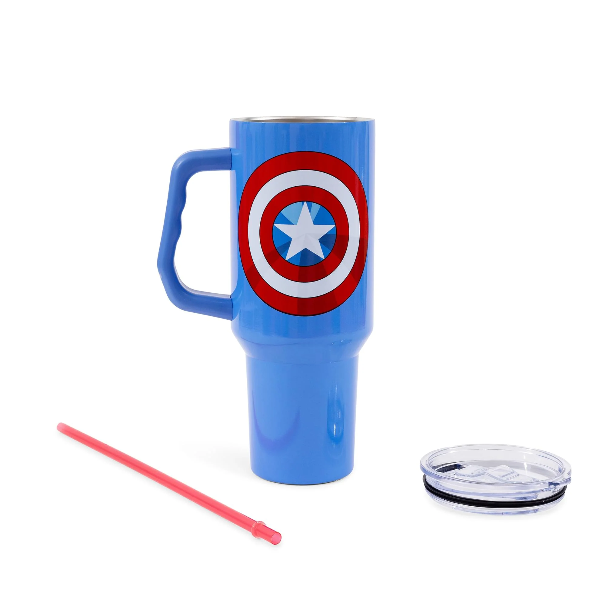 Marvel Comics Captain America 40-Ounce Stainless Steel Tumbler With Handle - Image 3