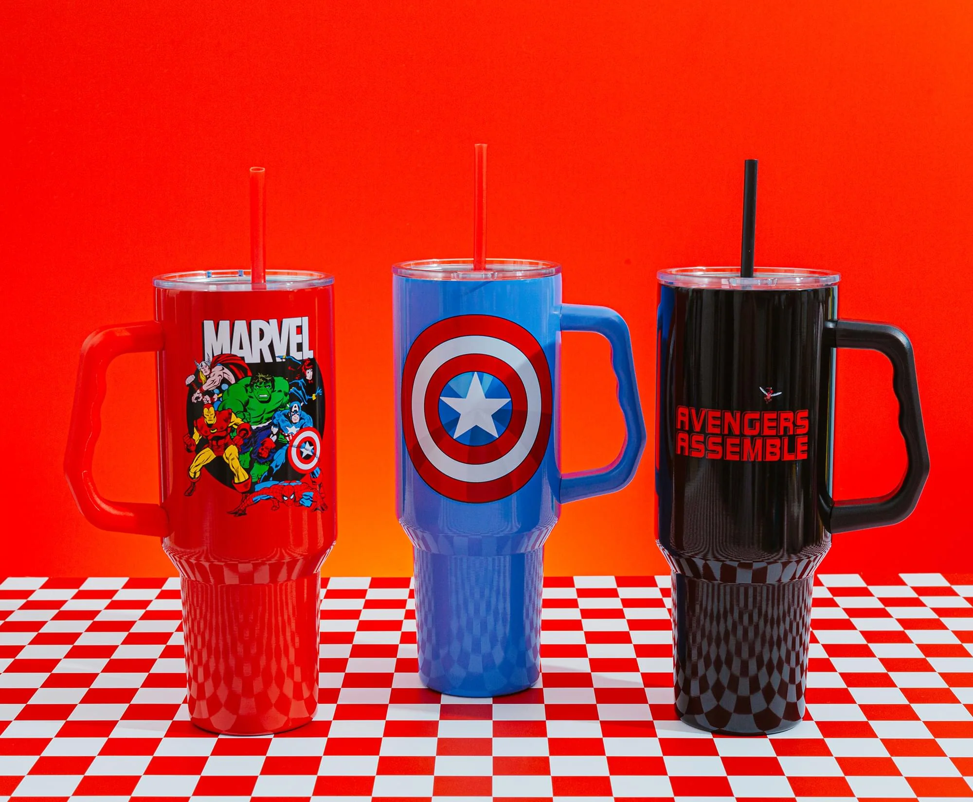 Marvel Comics Captain America 40-Ounce Stainless Steel Tumbler With Handle - Image 9