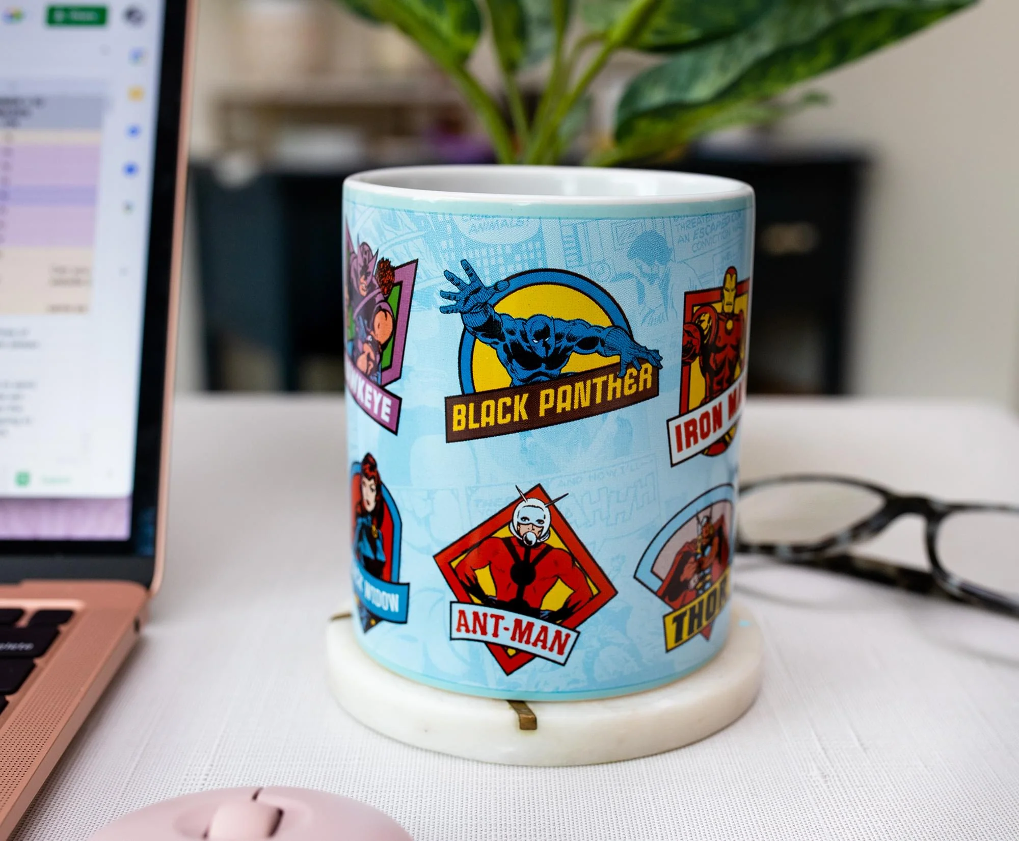 Marvel Comics Character Badges Ceramic Mug | Holds 14 Ounces - Image 5