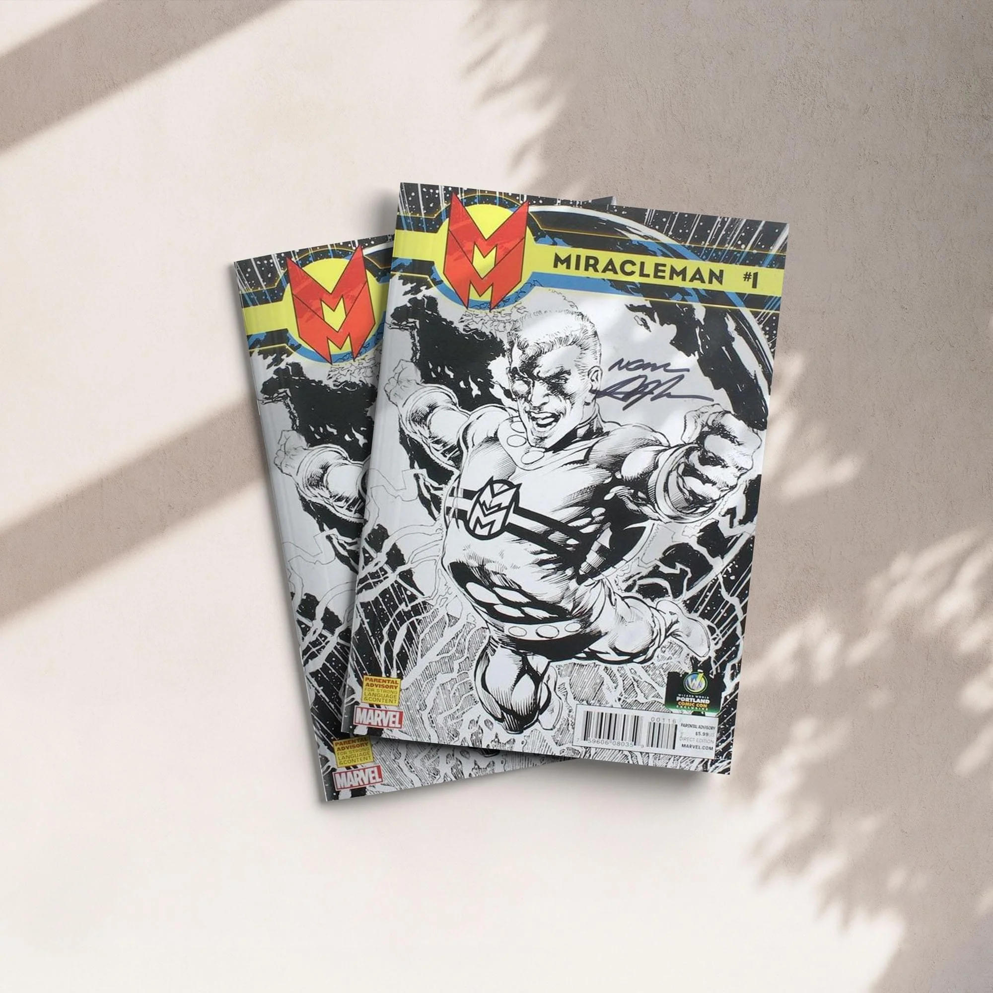 Marvel Comics Miracleman #1 | WW Portland B&W Cover | AUTOGRAPHED - Neil Adams - Image 3