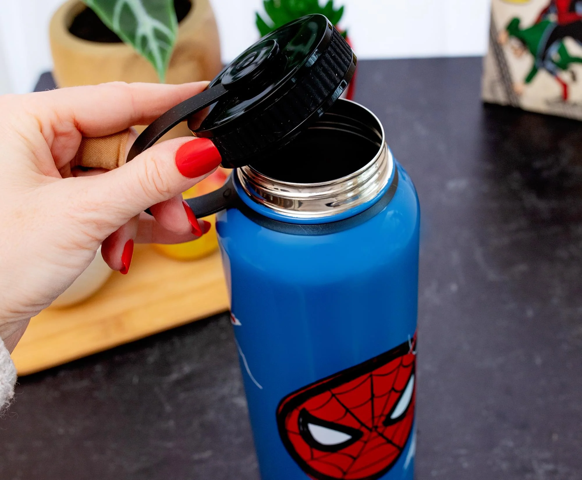 Marvel Comics Spider-Man Stainless Steel Water Bottle | Holds 42 Ounces - Image 6