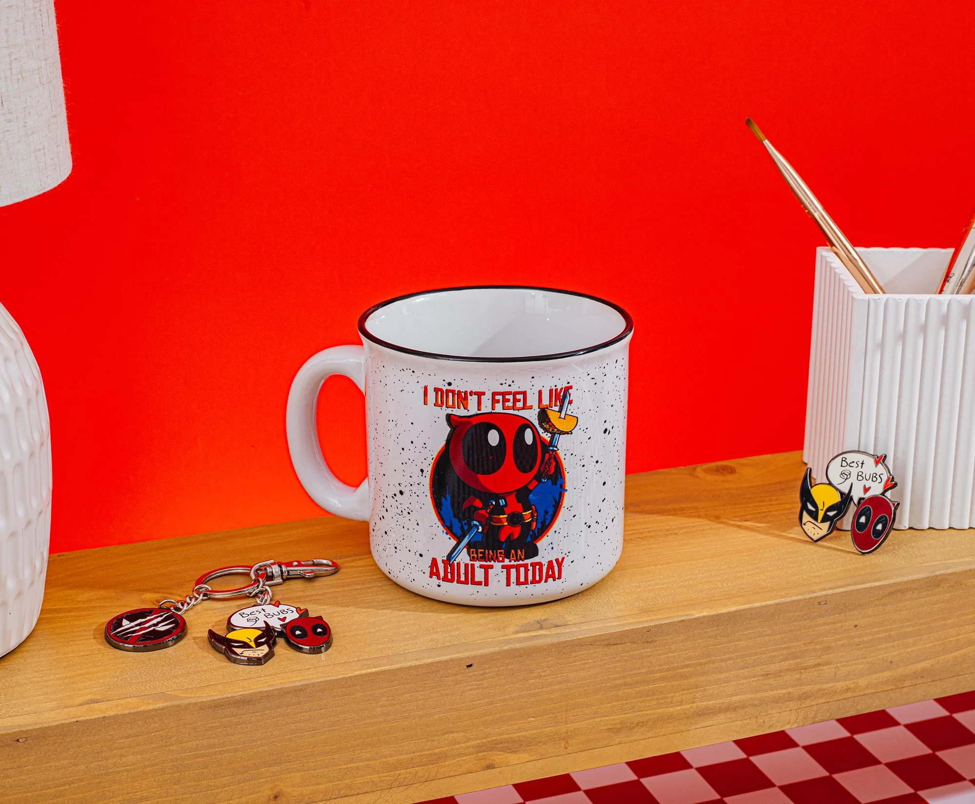 Marvel Deadpool "Don't Feel Like An Adult Today" Ceramic Camper Mug | 20 Ounces - Image 4