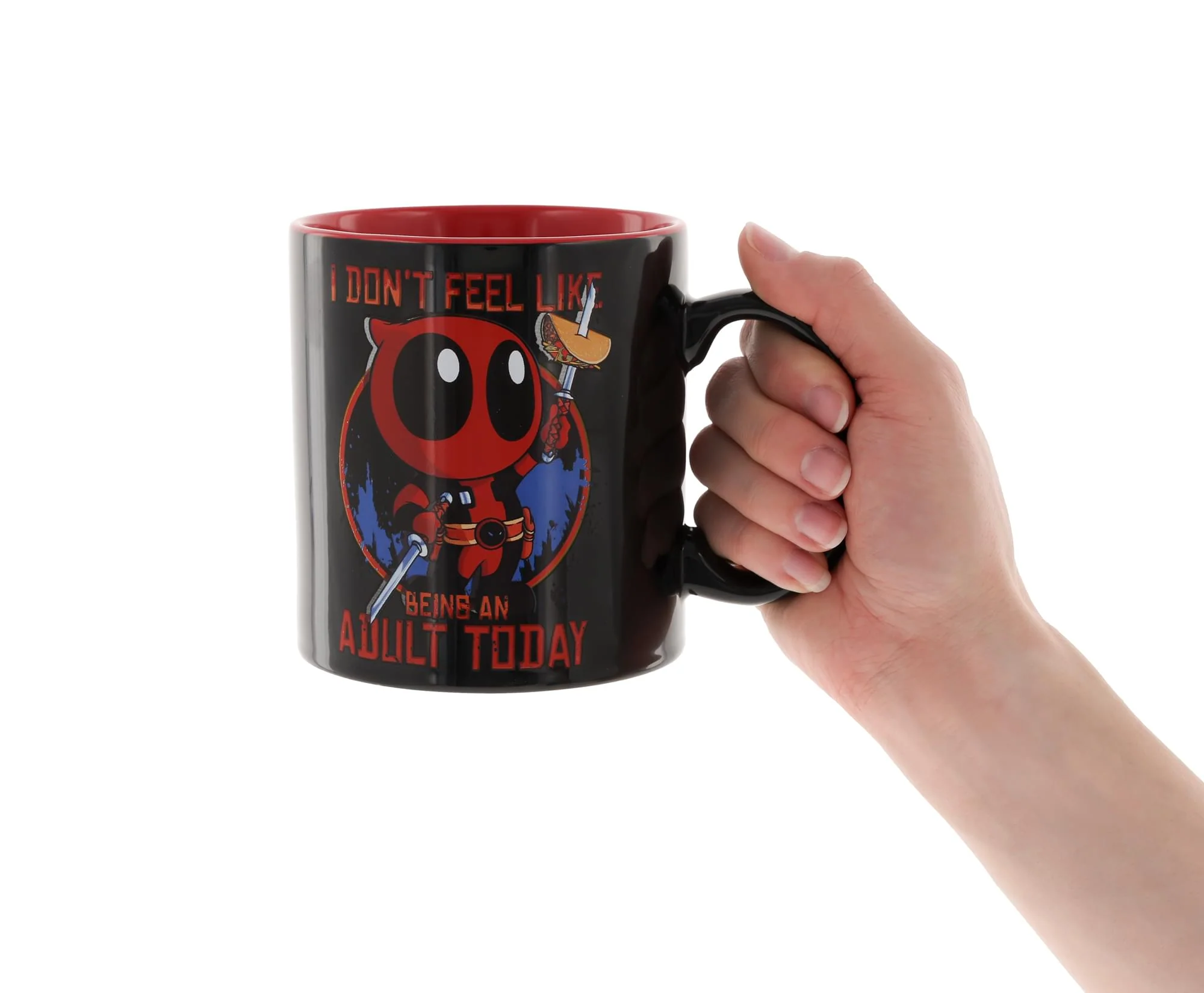 Marvel Deadpool "Don't Feel Like Being An Adult" Ceramic Mug | Holds 20 Ounces - Image 4