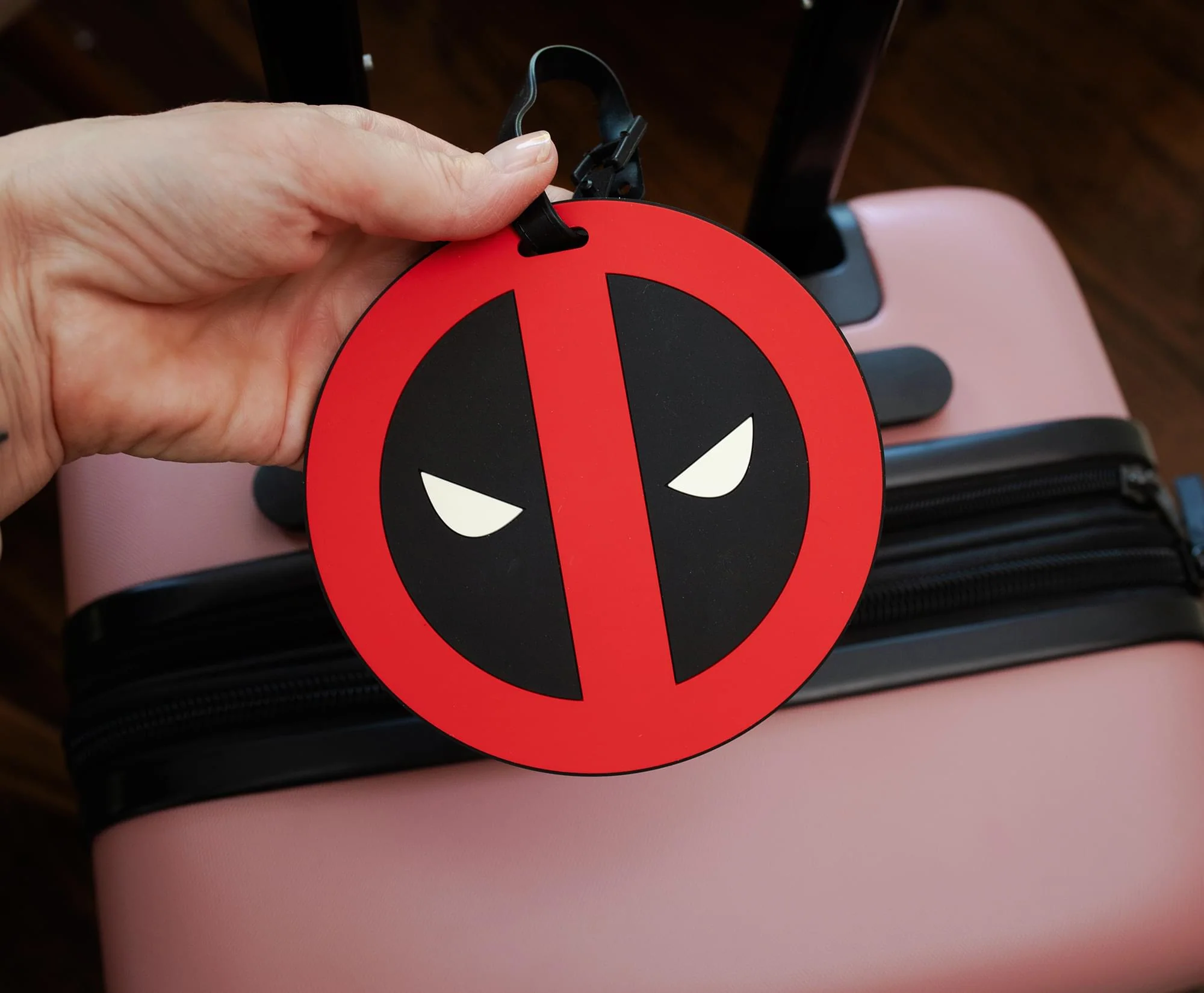 Marvel Comics Deadpool Logo Travel Luggage Tag With Suitcase ID Card Label - Image 6