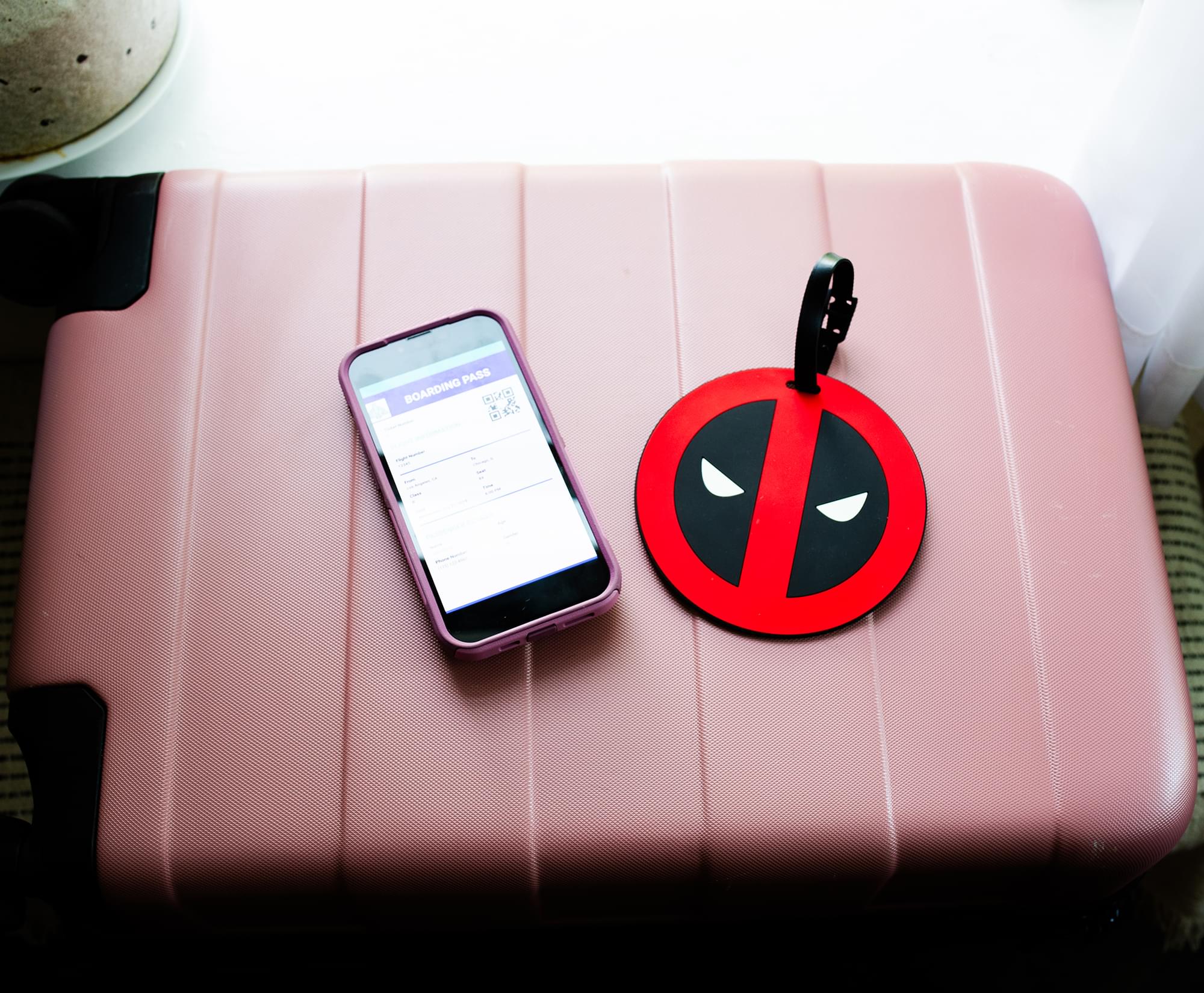 Marvel Comics Deadpool Logo Travel Luggage Tag With Suitcase ID Card Label - Image 7