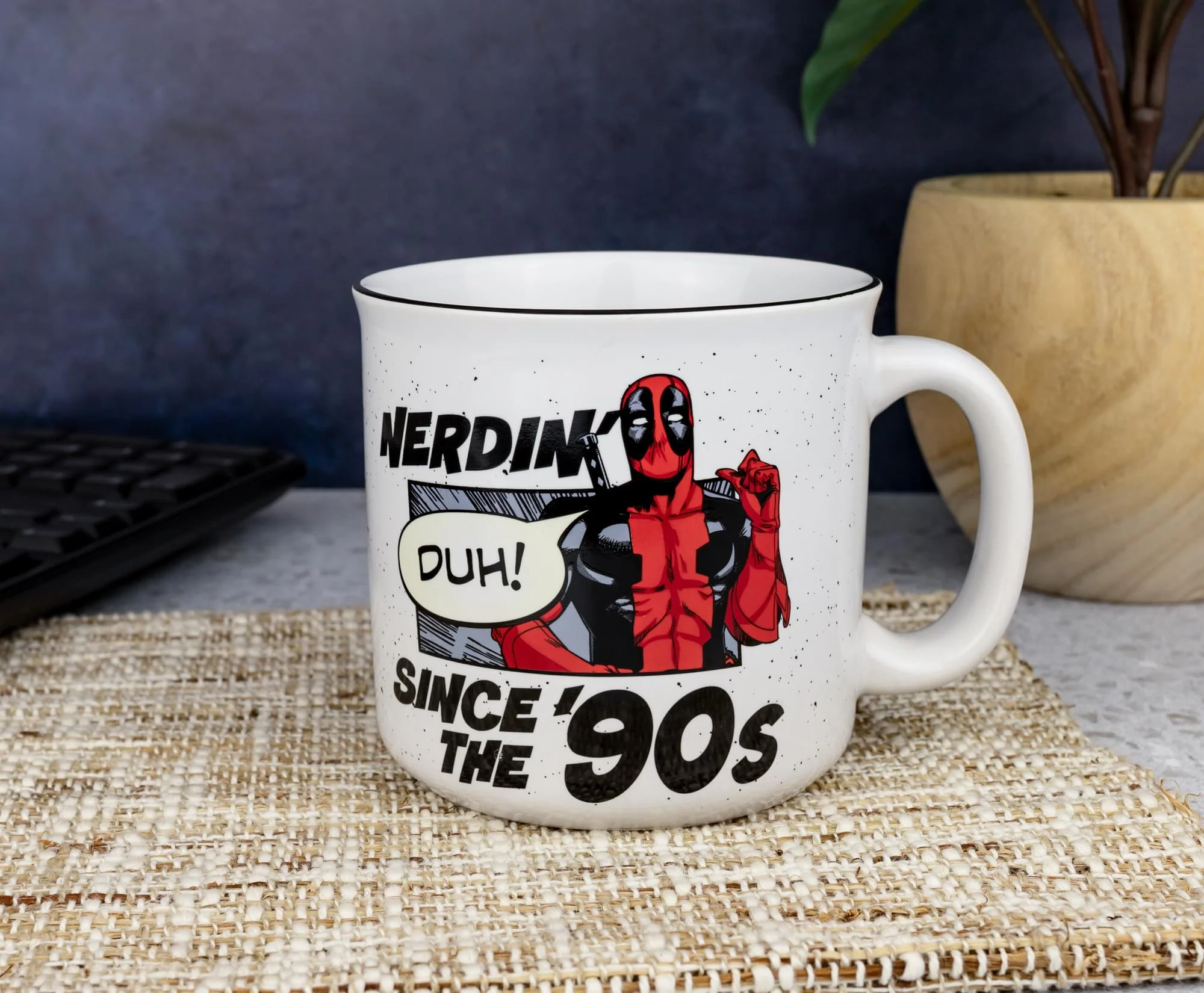 Marvel Deadpool "Nerdin' Since The '90s" Ceramic Camper Mug | Holds 20 Ounces - Image 4