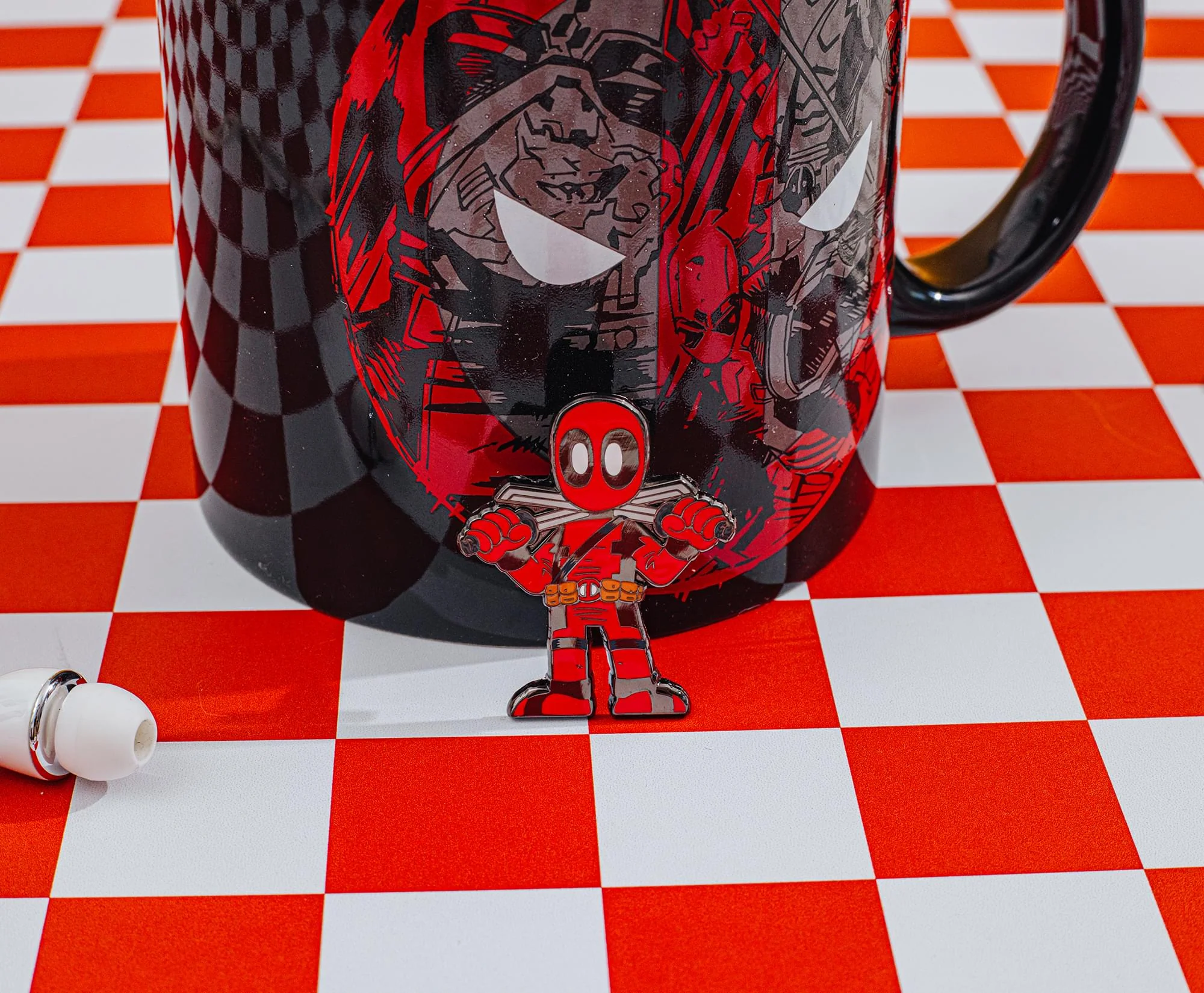 Marvel Deadpool With Swords Enamel Pin | Toynk Exclusive - Image 3
