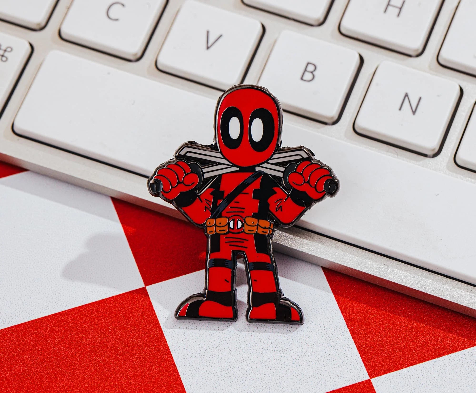 Marvel Deadpool With Swords Enamel Pin | Toynk Exclusive - Image 4