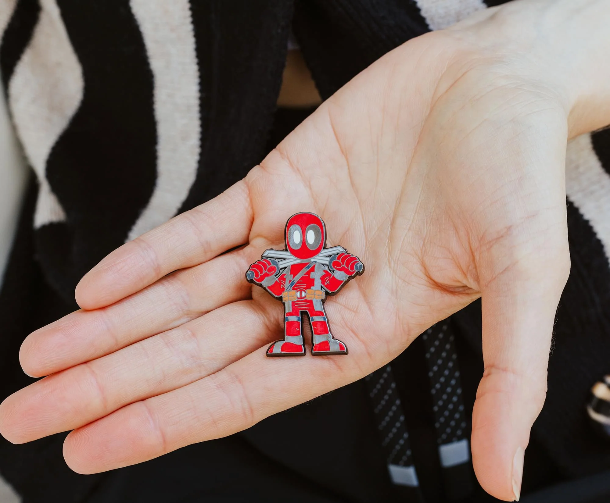 Marvel Deadpool With Swords Enamel Pin | Toynk Exclusive - Image 7