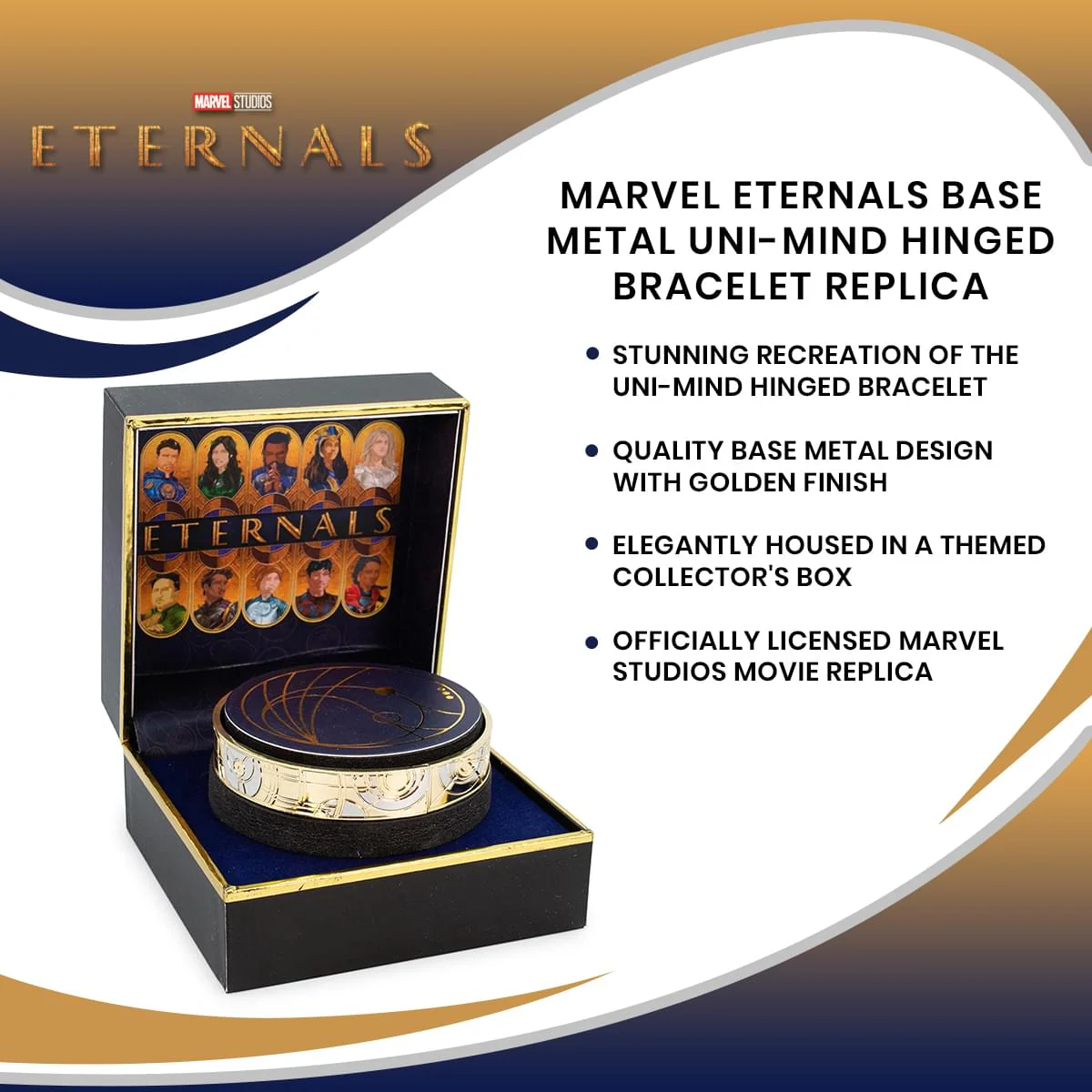 Marvel Eternals Base Metal Uni-Mind Hinged Bracelet Replica - Image 7