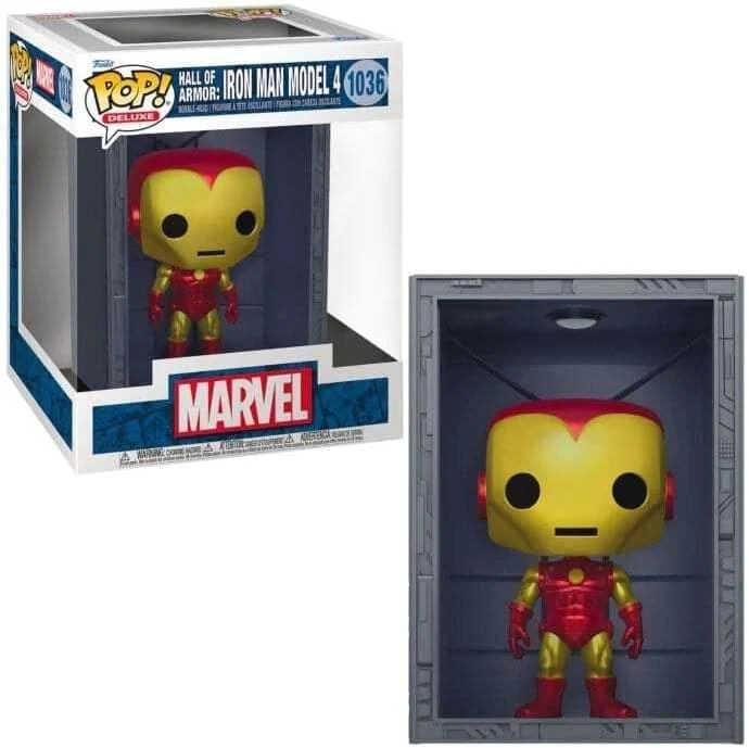 Marvel Exclusive Funko POP Deluxe | Hall of Armor Iron Man Model 4 - Image 3