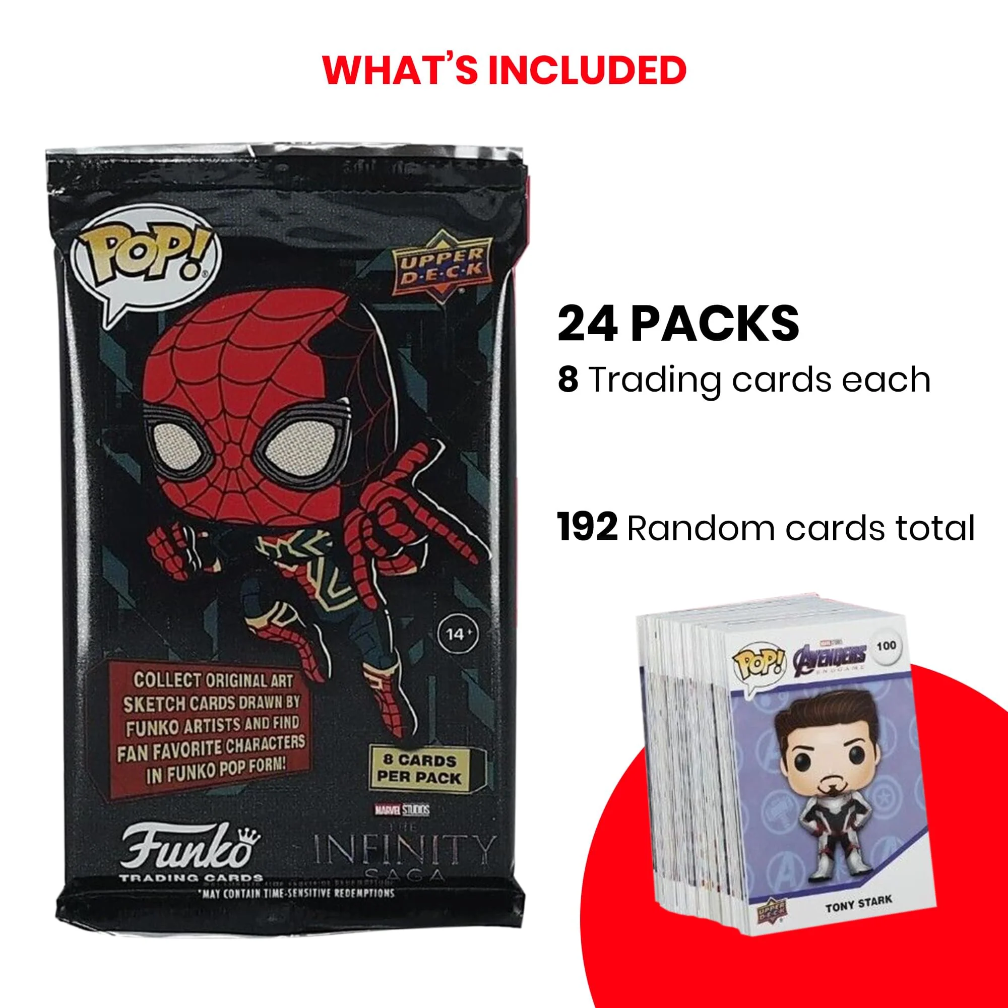 Marvel Funko POP x Upper Deck Infinity Saga Trading Card Box | 24 Packs - Image 3