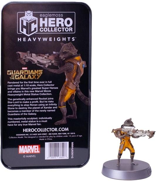 Eaglemoss Marvel Heavyweights 1:18 Metal Statue | Rocket Racoon - Image 3