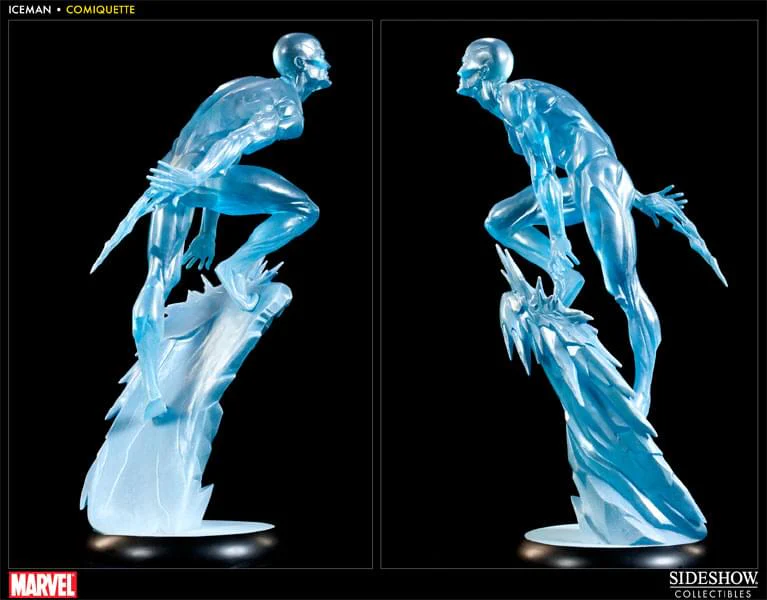 Marvel Iceman Comiquette Polystone Statue - Image 2
