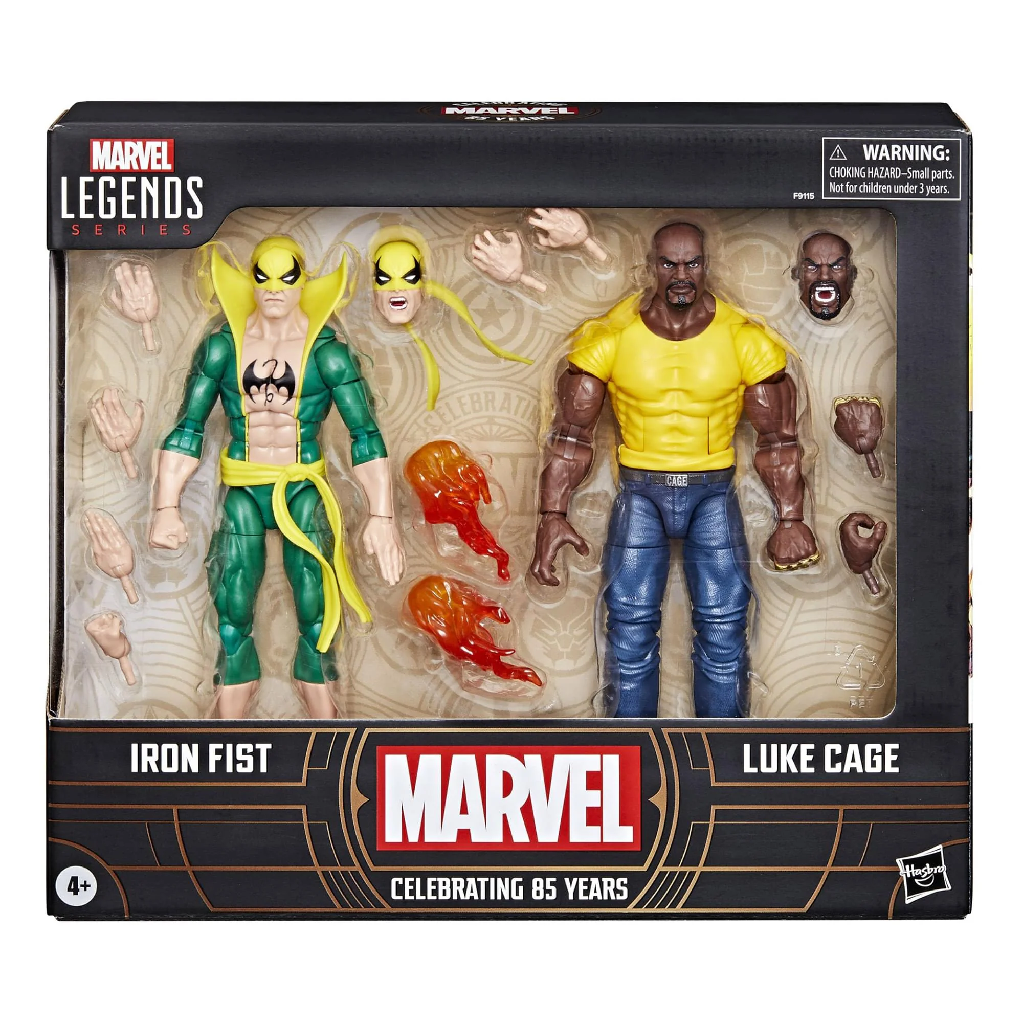 Marvel Legends Iron Fist and Luke Cage 6 Inch Action Figure Set - Image 2