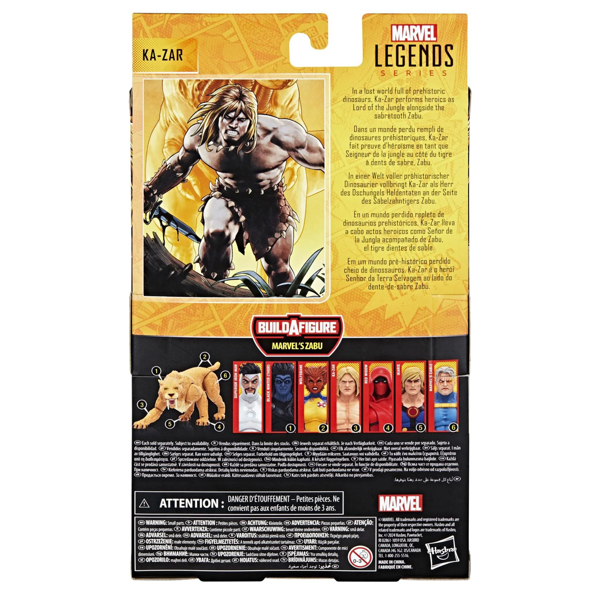 Marvel Legends Zabu Series 6 Inch Action Figure | Ka-Zar - Image 9