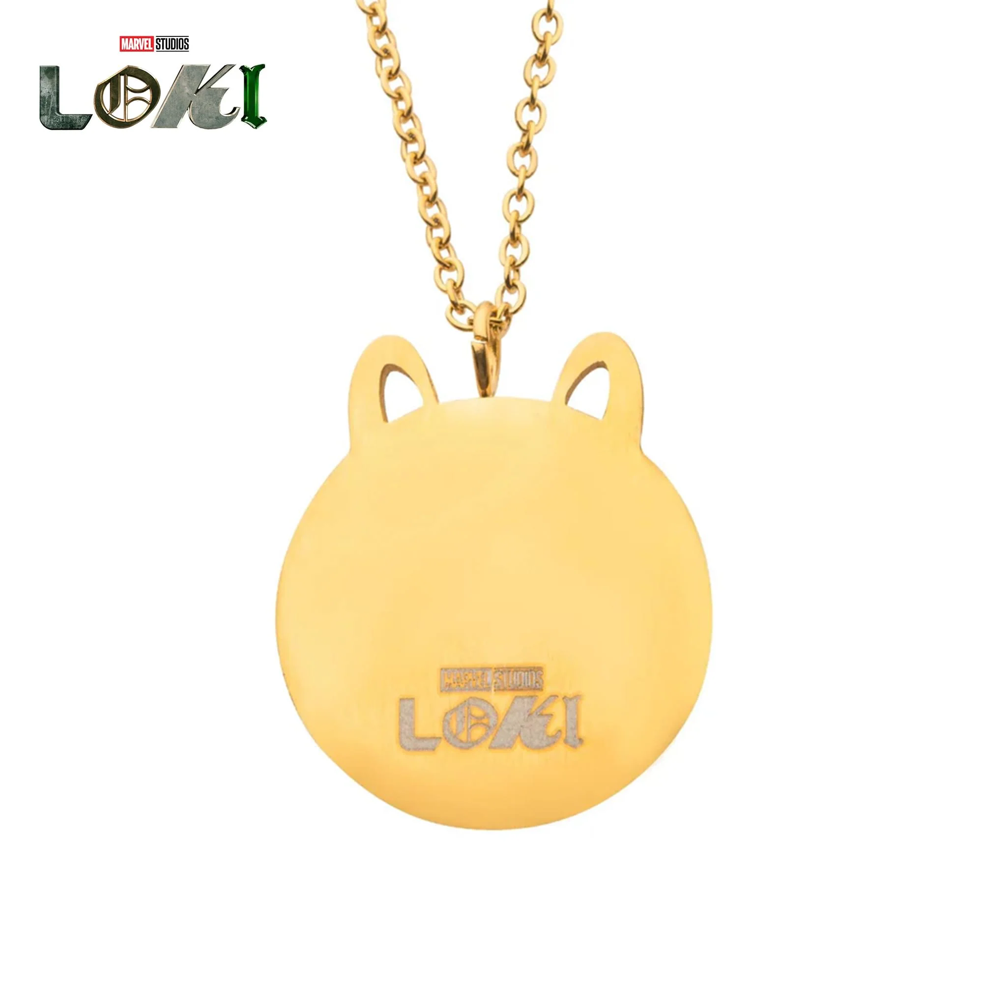 Marvel Loki Helmet Pendant Necklace - Image 3