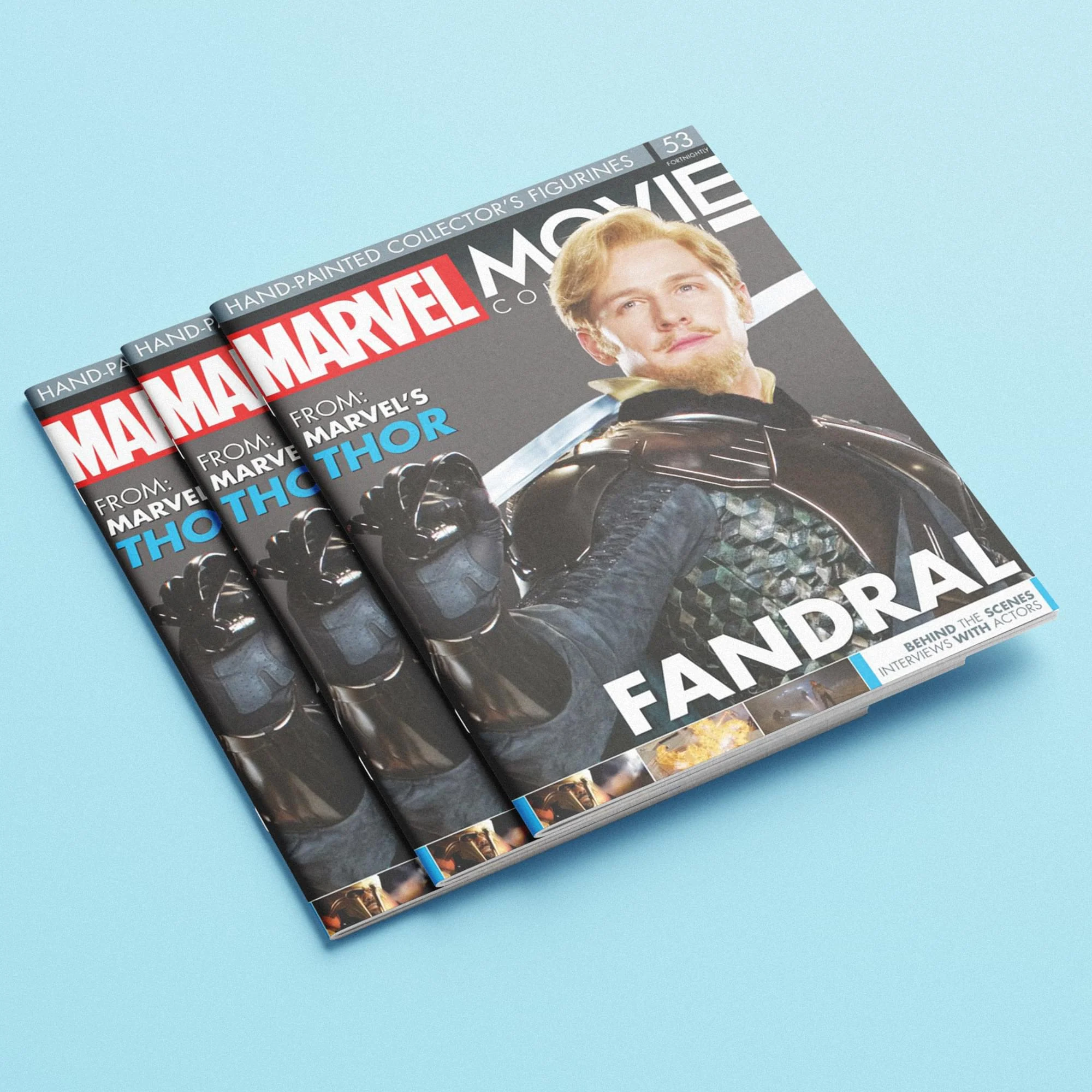 Eaglemoss Marvel Movie Collection Magazine Issue #53 Fandral - Image 3