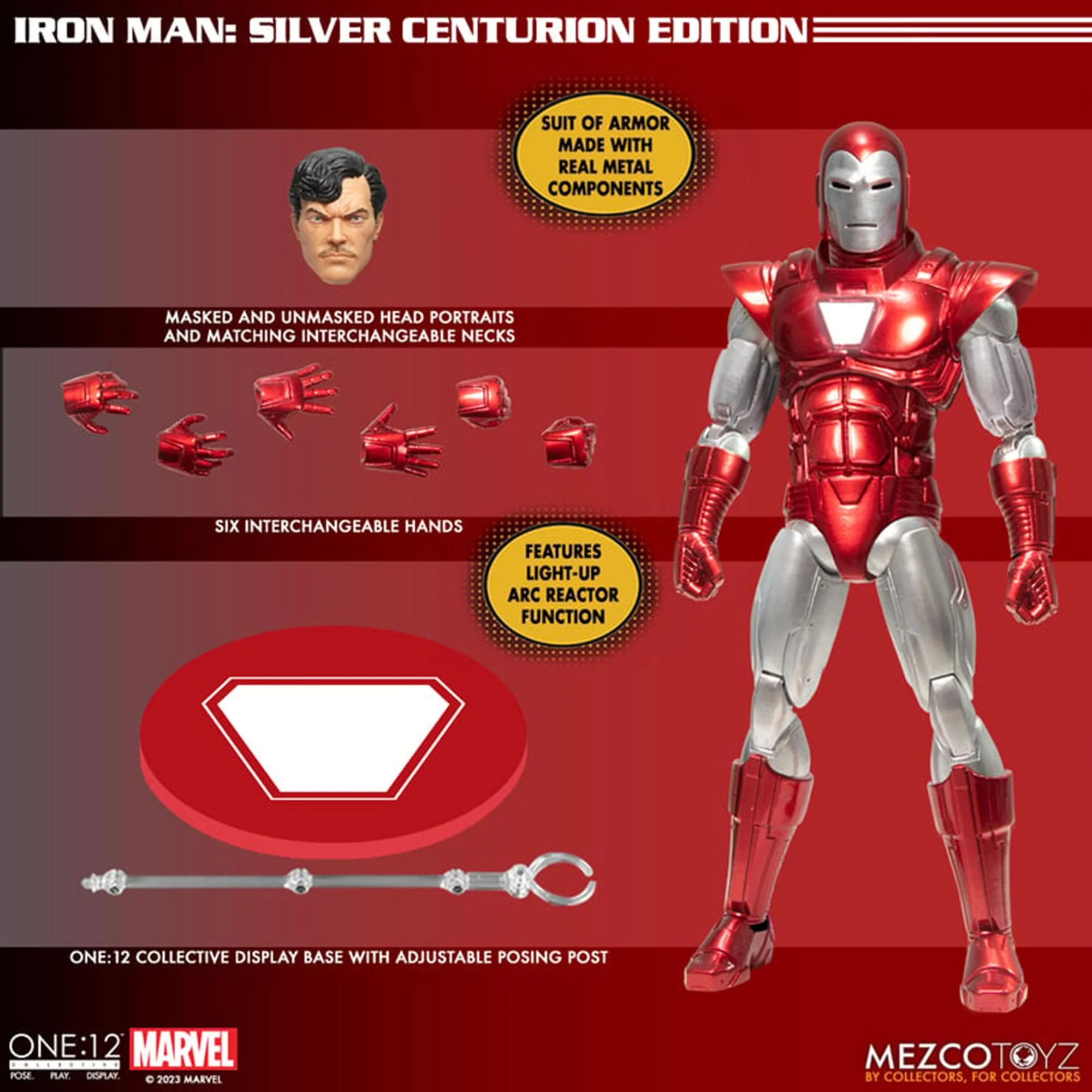 Marvel One:12 Collective | Iron Man: Silver Centurion Edition - Image 8
