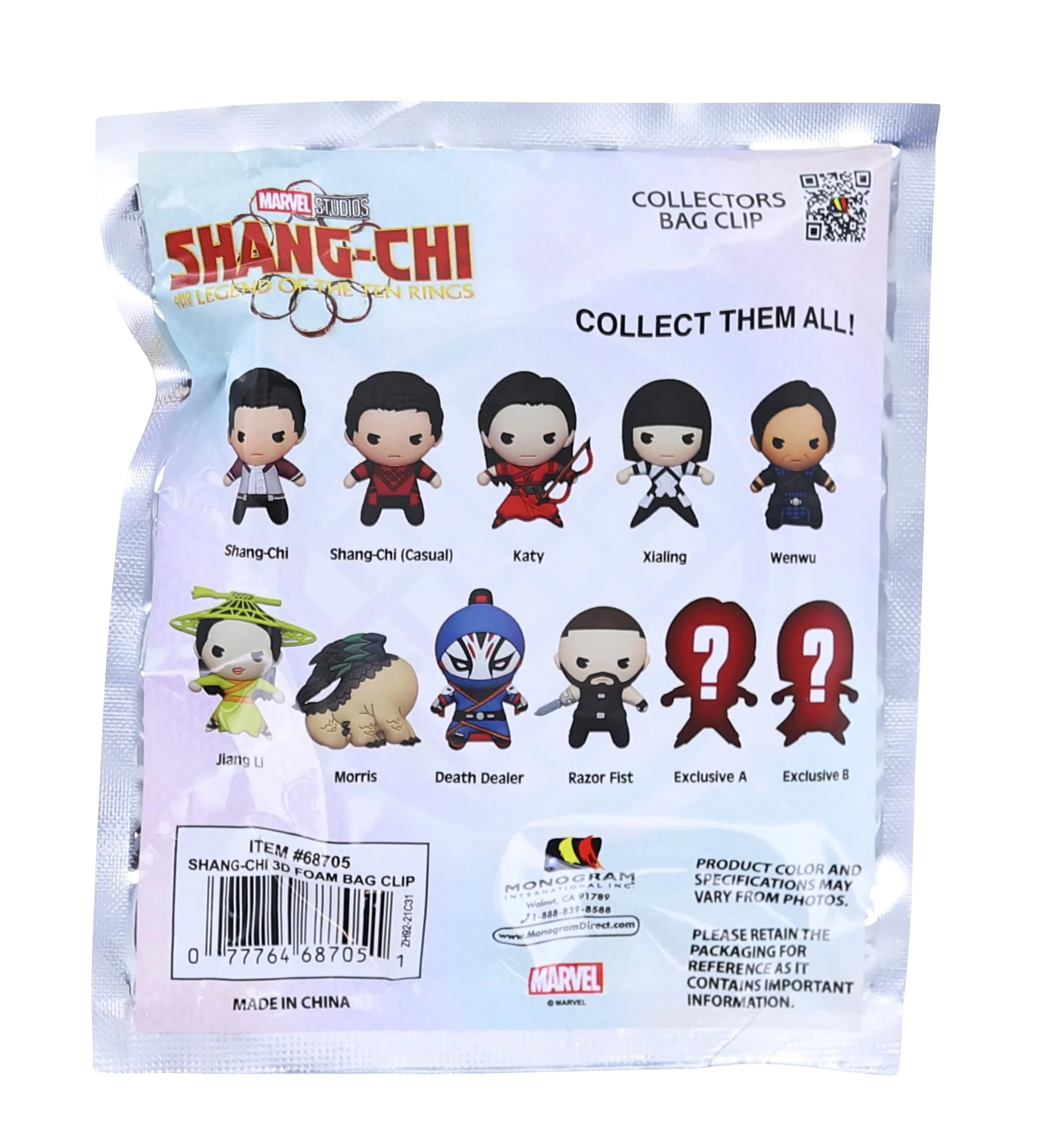 Marvel Shang-Chi 3D Foam Bag Clip | One Random - Image 2