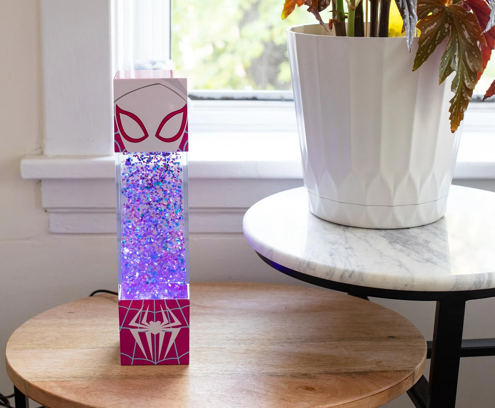 Marvel Spider-Gwen USB Powered Glitter Motion Light | 12 Inches Tall - Image 6