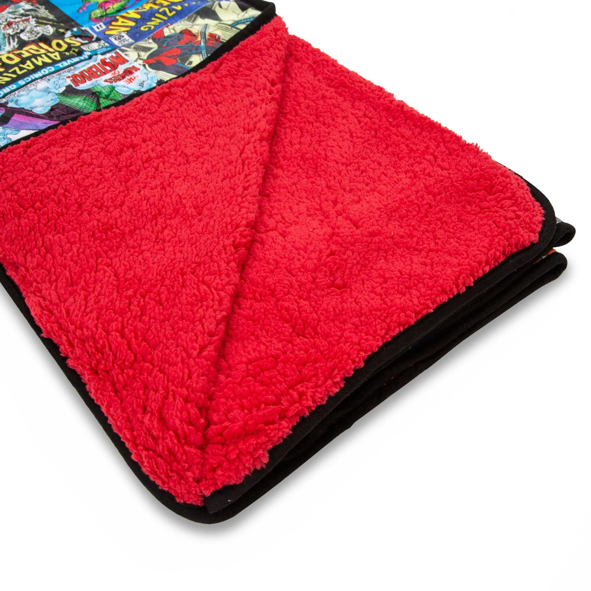 Marvel Spider-Man 60th Anniversary Special Edition Red Sherpa Throw Blanket - Image 2