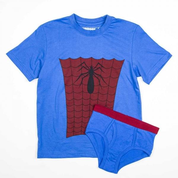 Marvel Spider-Man Boy's Shirt/Underwear Underoos Set