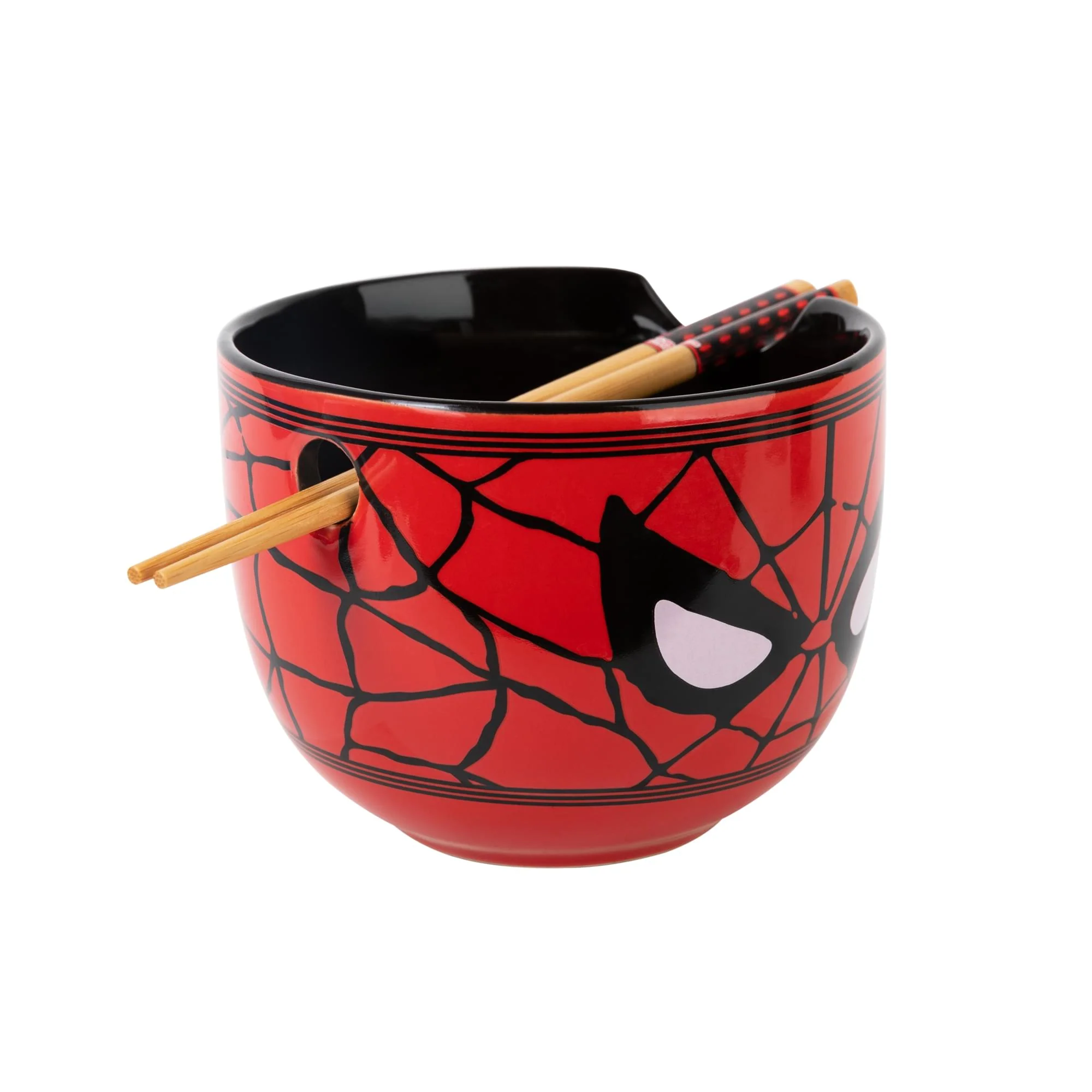 Marvel Spider-Man Face 20-Ounce Ramen Bowl and Chopstick Set - Image 2