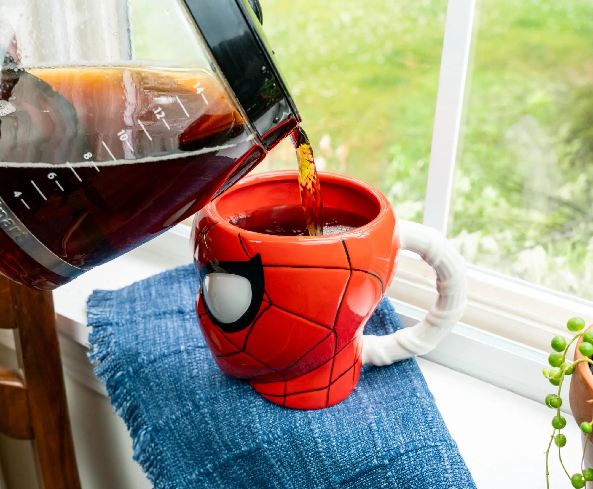 Marvel Spider-Man Head 3D Sculpted Ceramic Mug With Web Handle | Holds 30 Ounces - Image 8