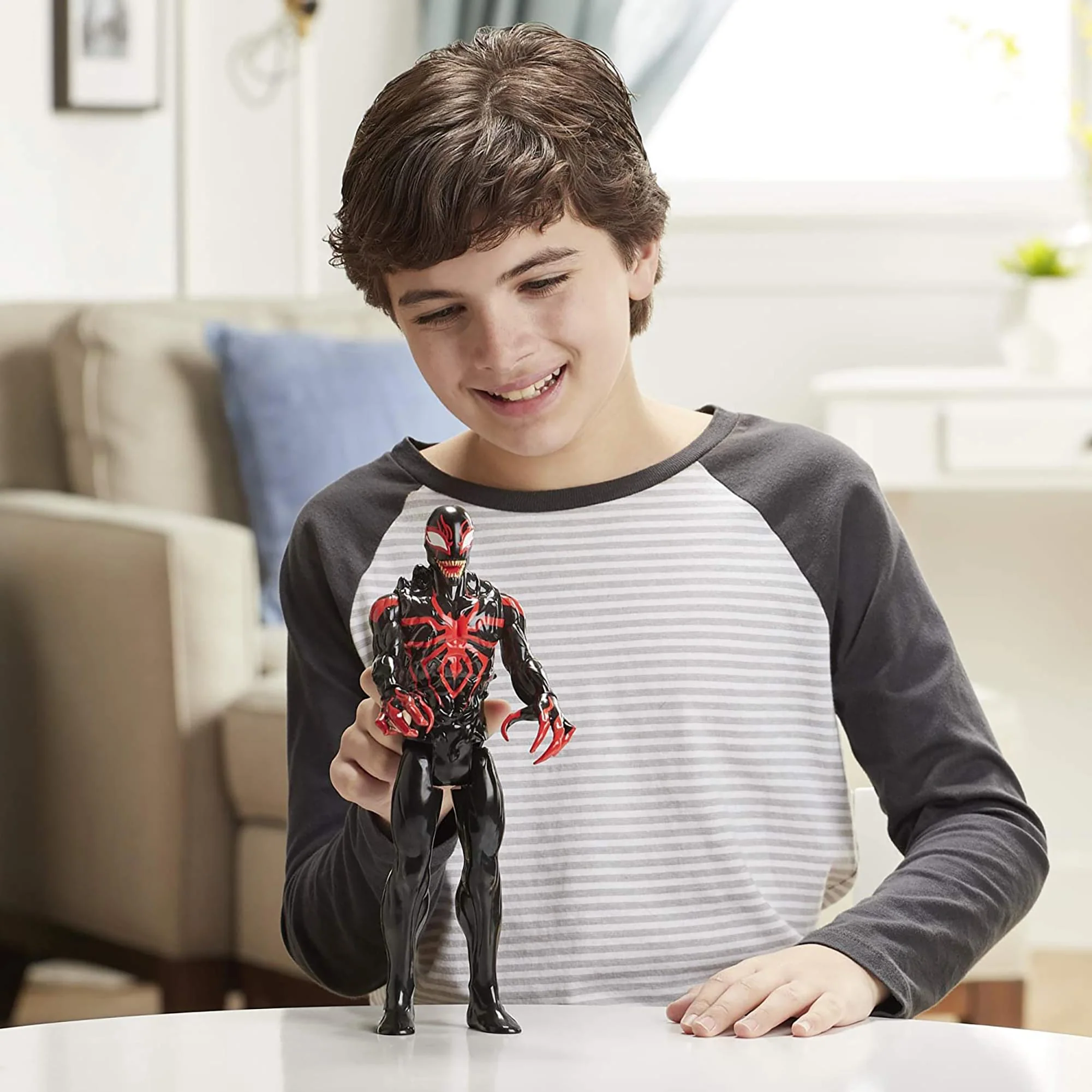 Marvel Spider-Man Maximum Venom 12 Inch Titan Hero Figure | Miles Morales - Image 3
