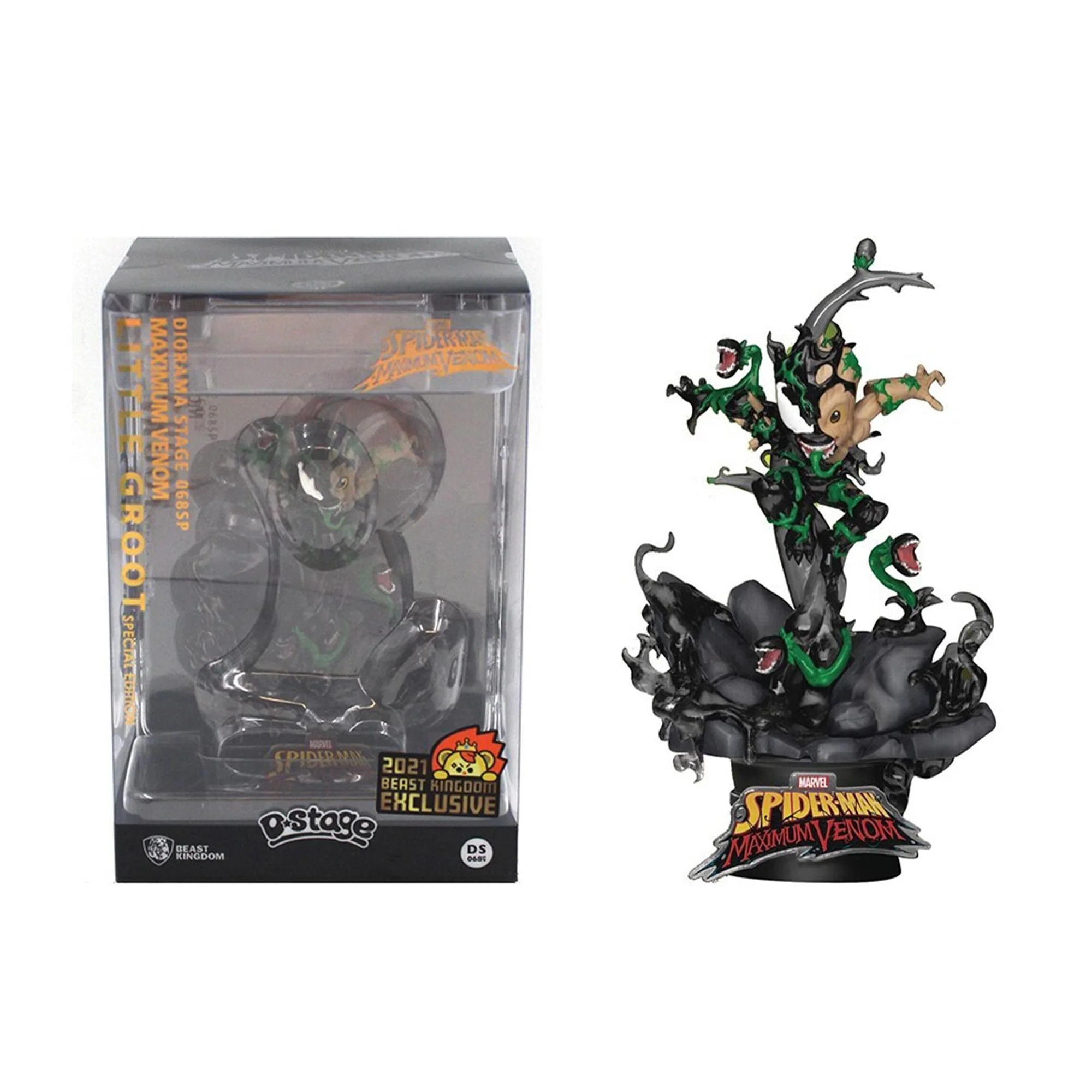 Marvel Spider-Man Maximum Venom Little Groot Diorama - Image 2