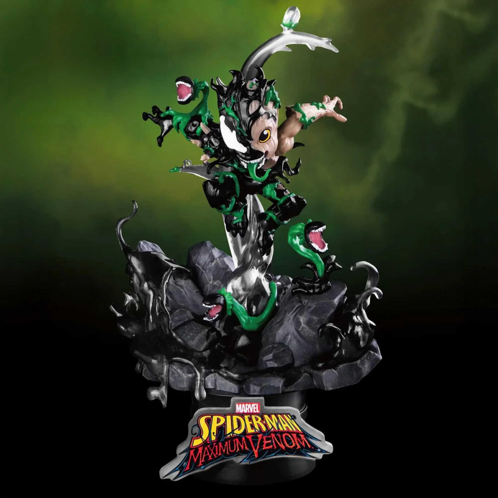 Marvel Spider-Man Maximum Venom Little Groot Diorama - Image 4