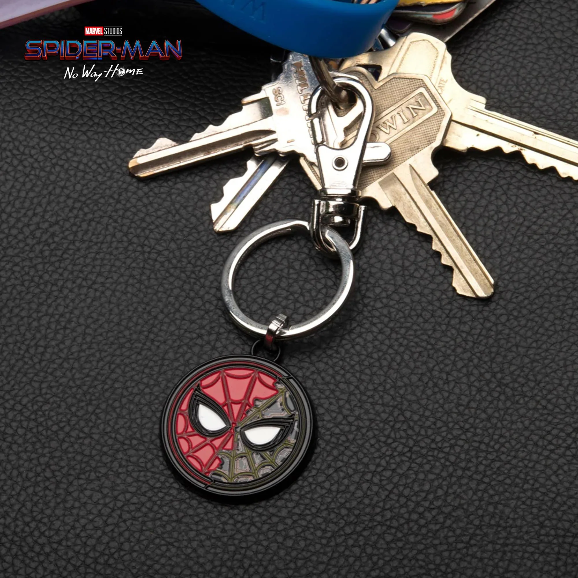 Marvel Spider-Man: No Way Home Split Mask Enamel Keychain - Image 4