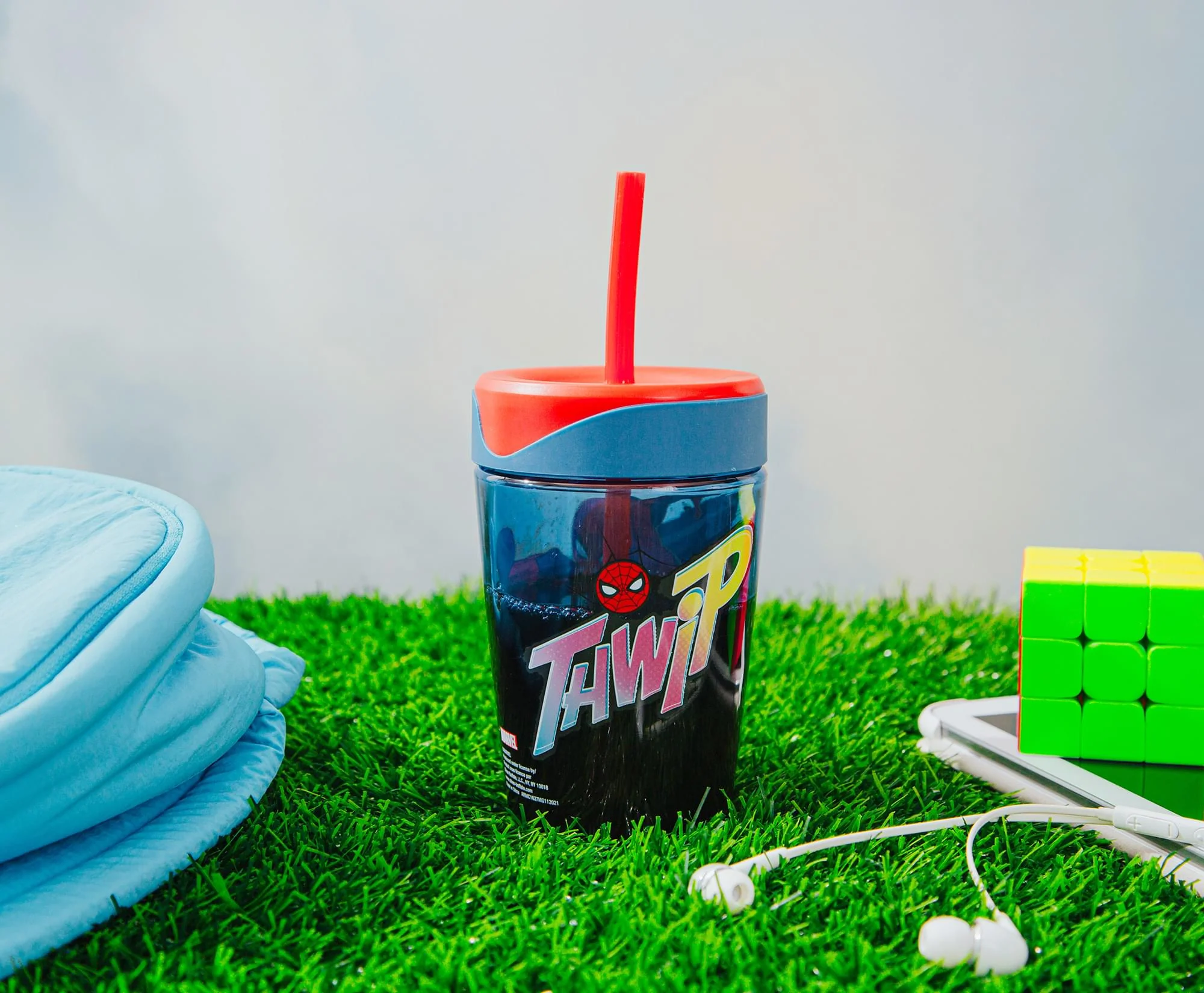 Marvel Spider-Man "Thwip" Kids Spill-Proof Tumbler With Straw | Holds 18 Ounces - Image 5