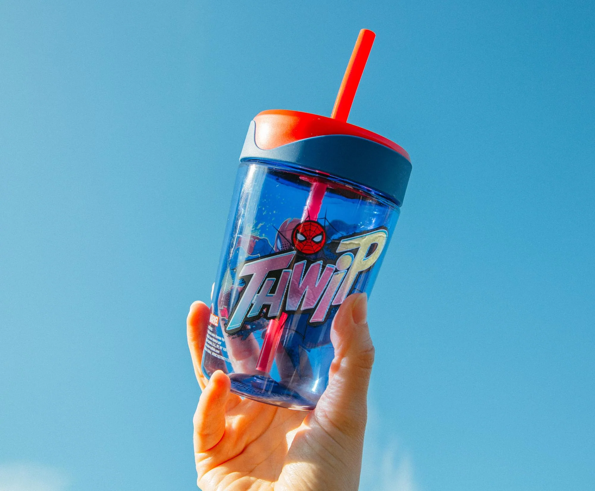 Marvel Spider-Man "Thwip" Kids Spill-Proof Tumbler With Straw | Holds 18 Ounces - Image 6