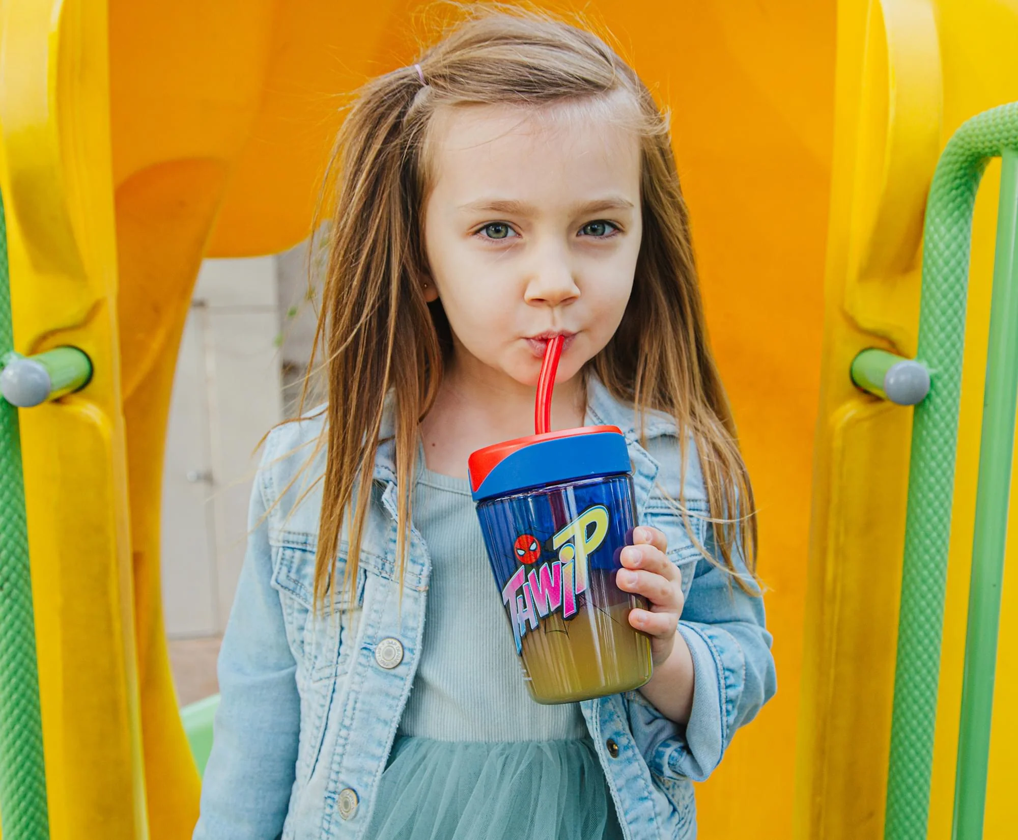 Marvel Spider-Man "Thwip" Kids Spill-Proof Tumbler With Straw | Holds 18 Ounces - Image 7