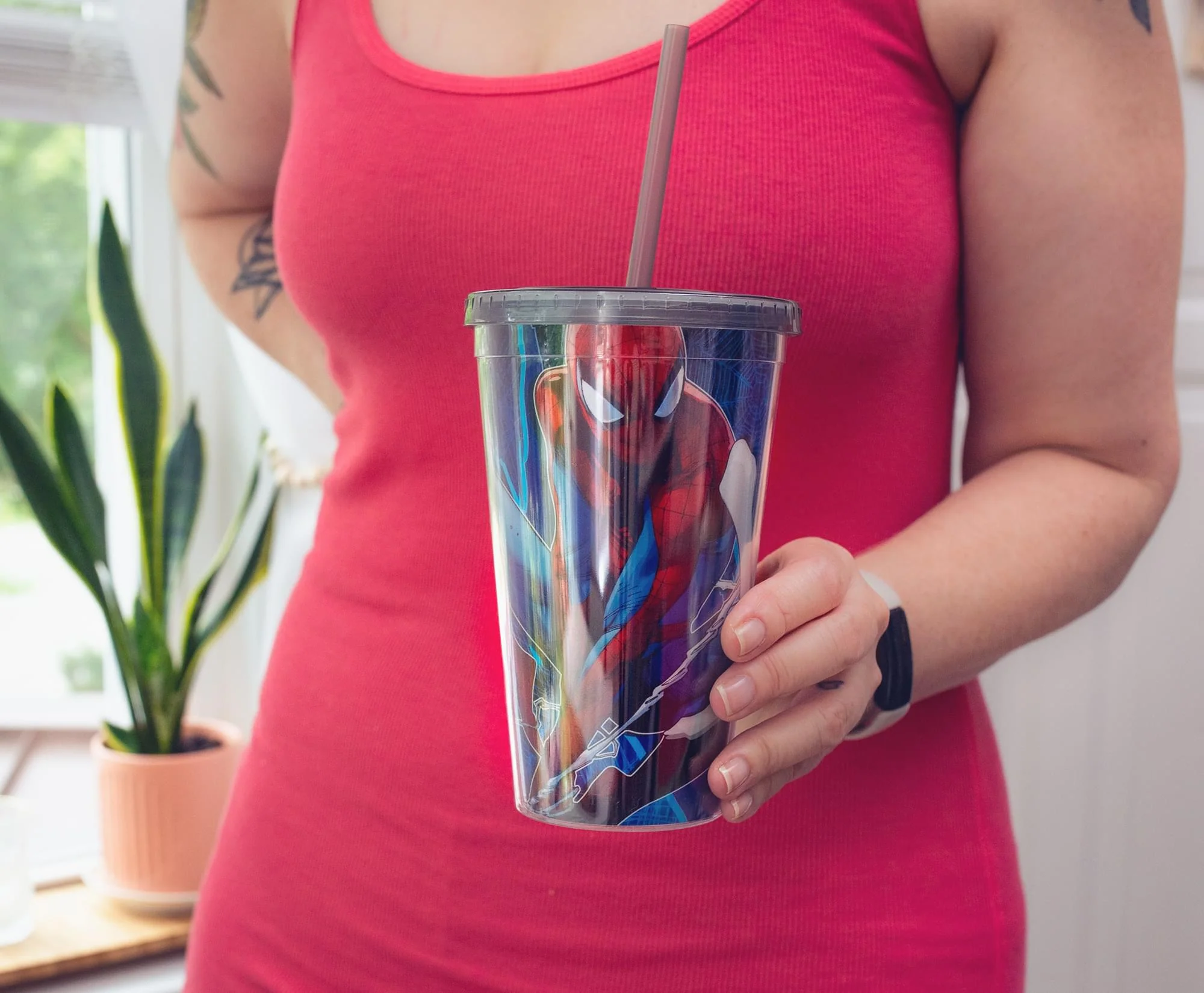 Marvel Spider-Man Vs. Venom Carnival Cup With Lid and Straw | Holds 20 Ounces - Image 5