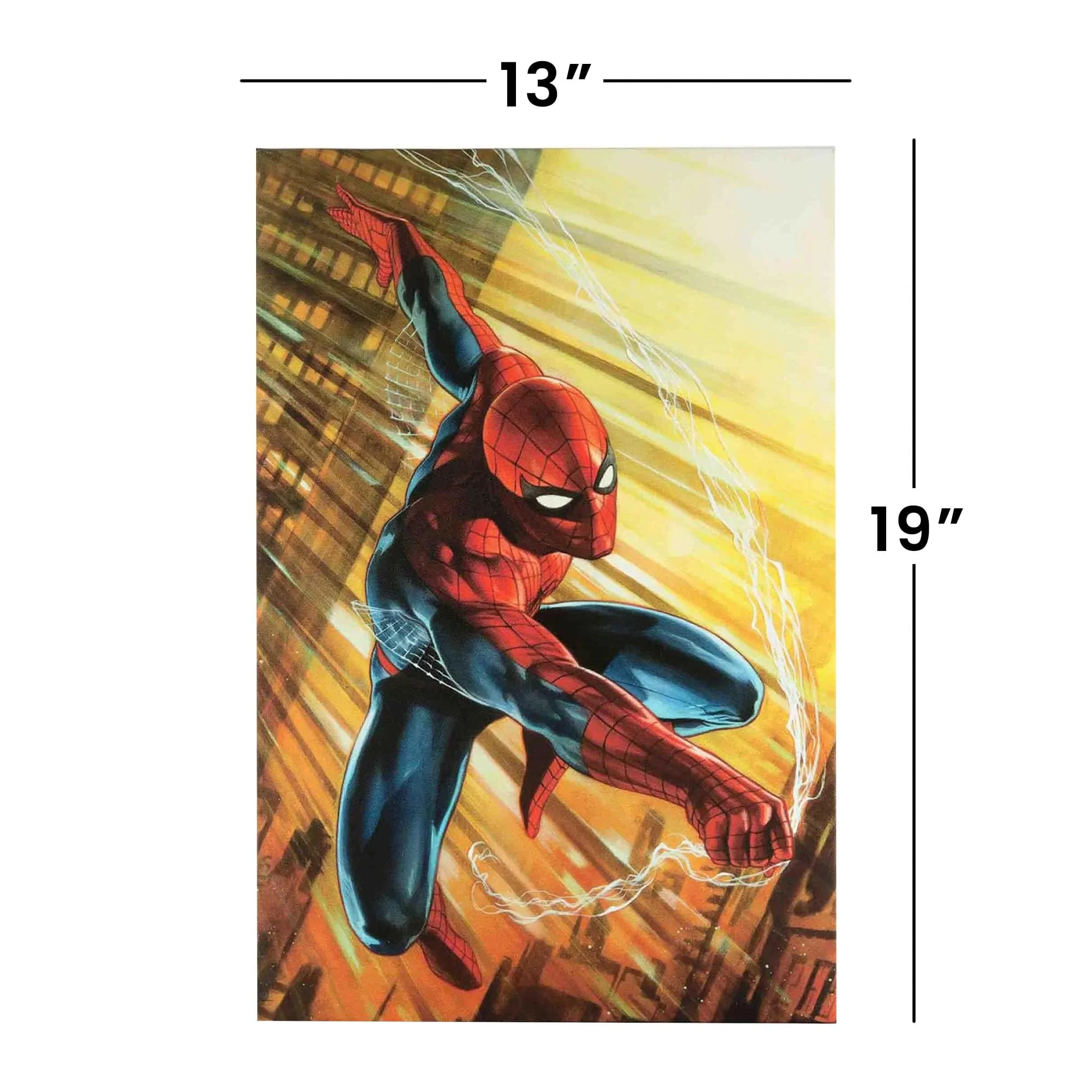 Marvel Spider-Man Web Swing 13 x 19 Inch Framed MDF Wall Art - Image 2
