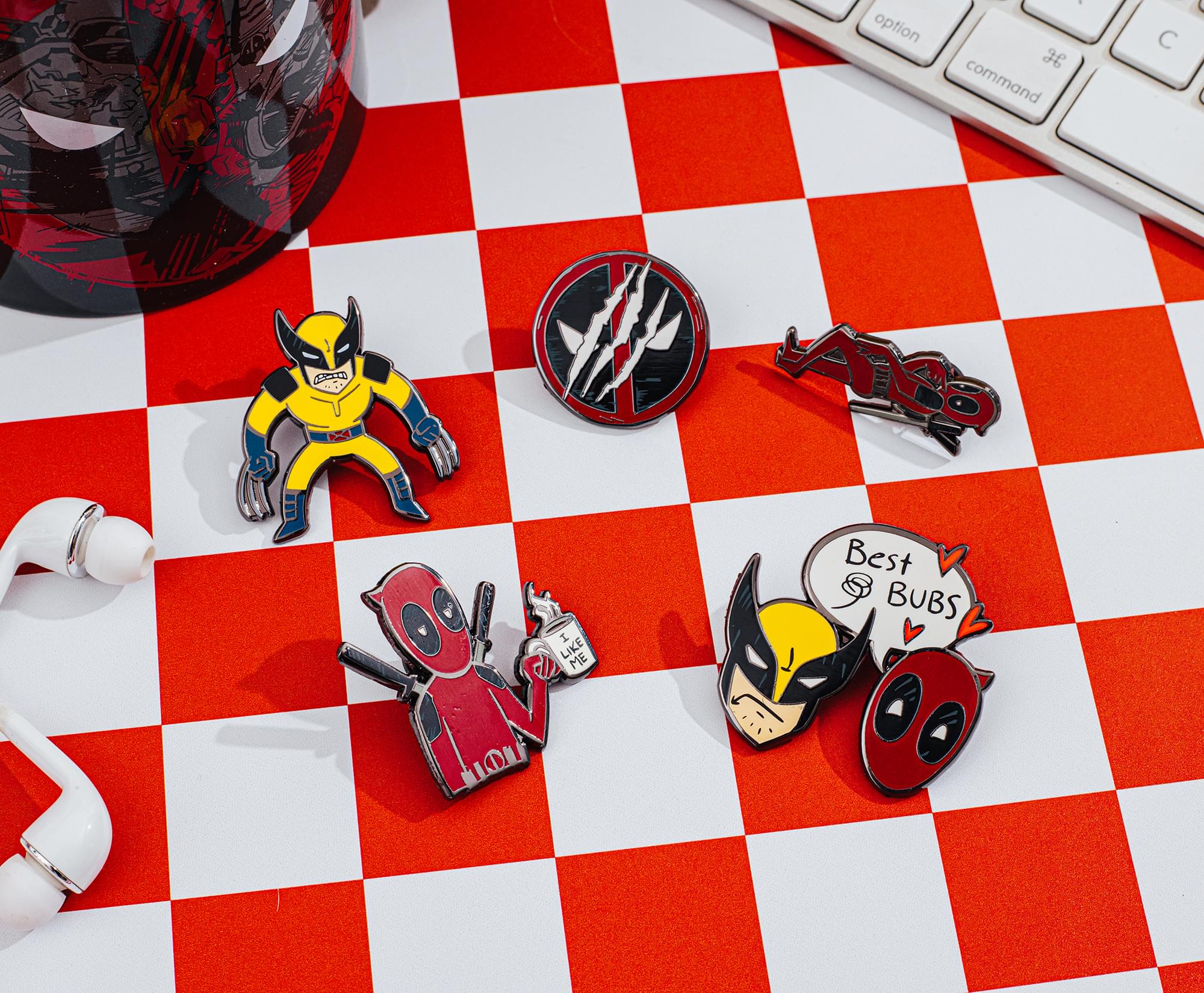 Marvel Studios Deadpool & Wolverine 5-Piece Enamel Pin Set - Image 4