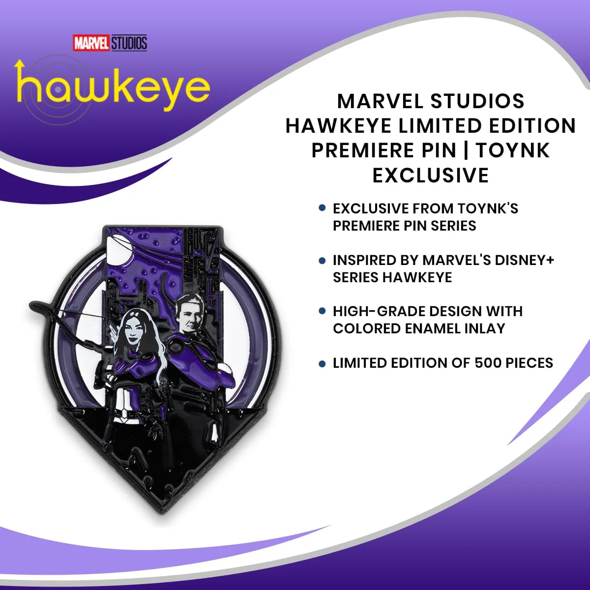 Marvel Studios Hawkeye Limited Edition Premiere Pin | Toynk Exclusive - Image 7