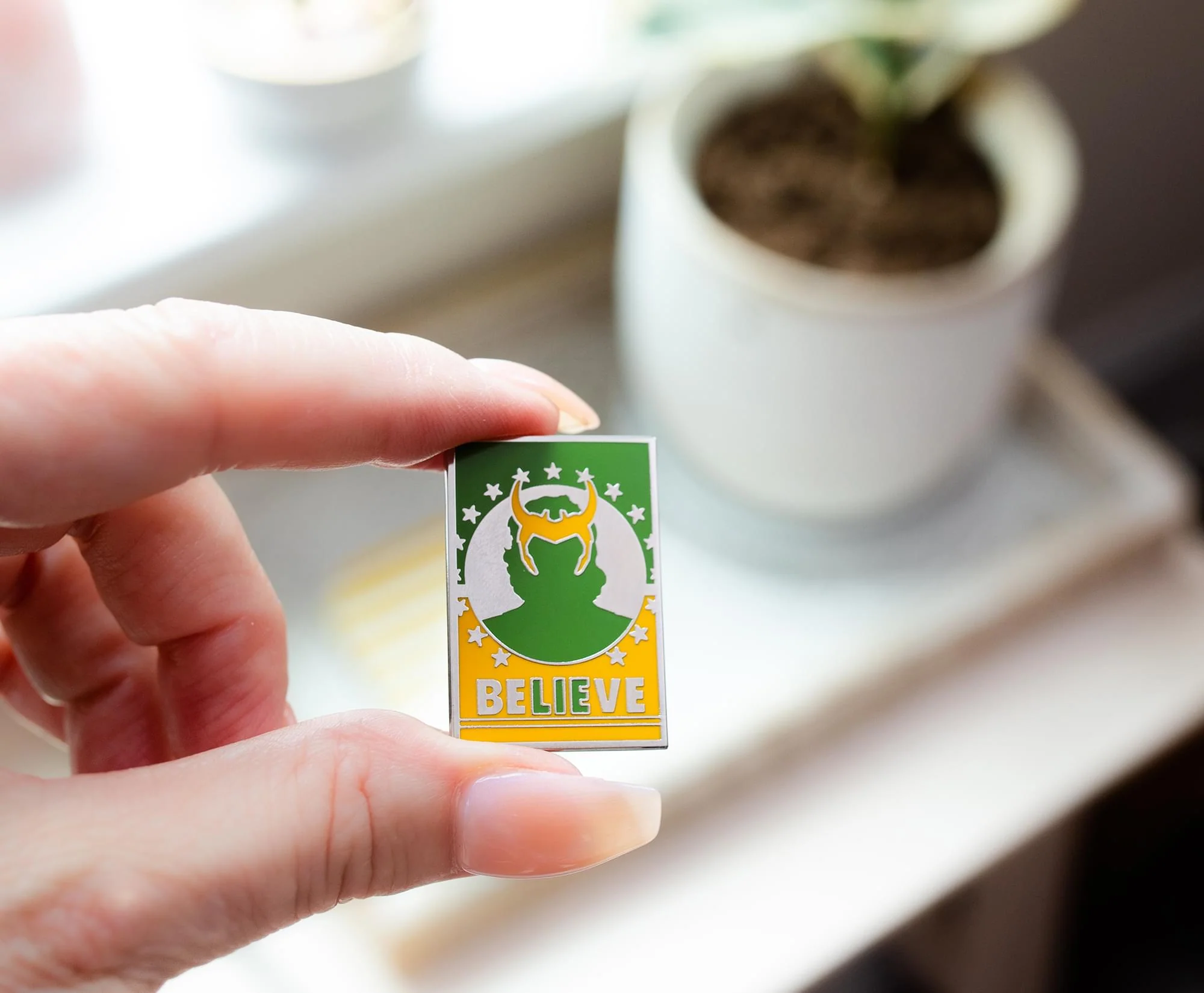 Marvel Studios Loki "Believe" Limited Edition Enamel Pin | SDCC 2022 Exclusive - Image 3