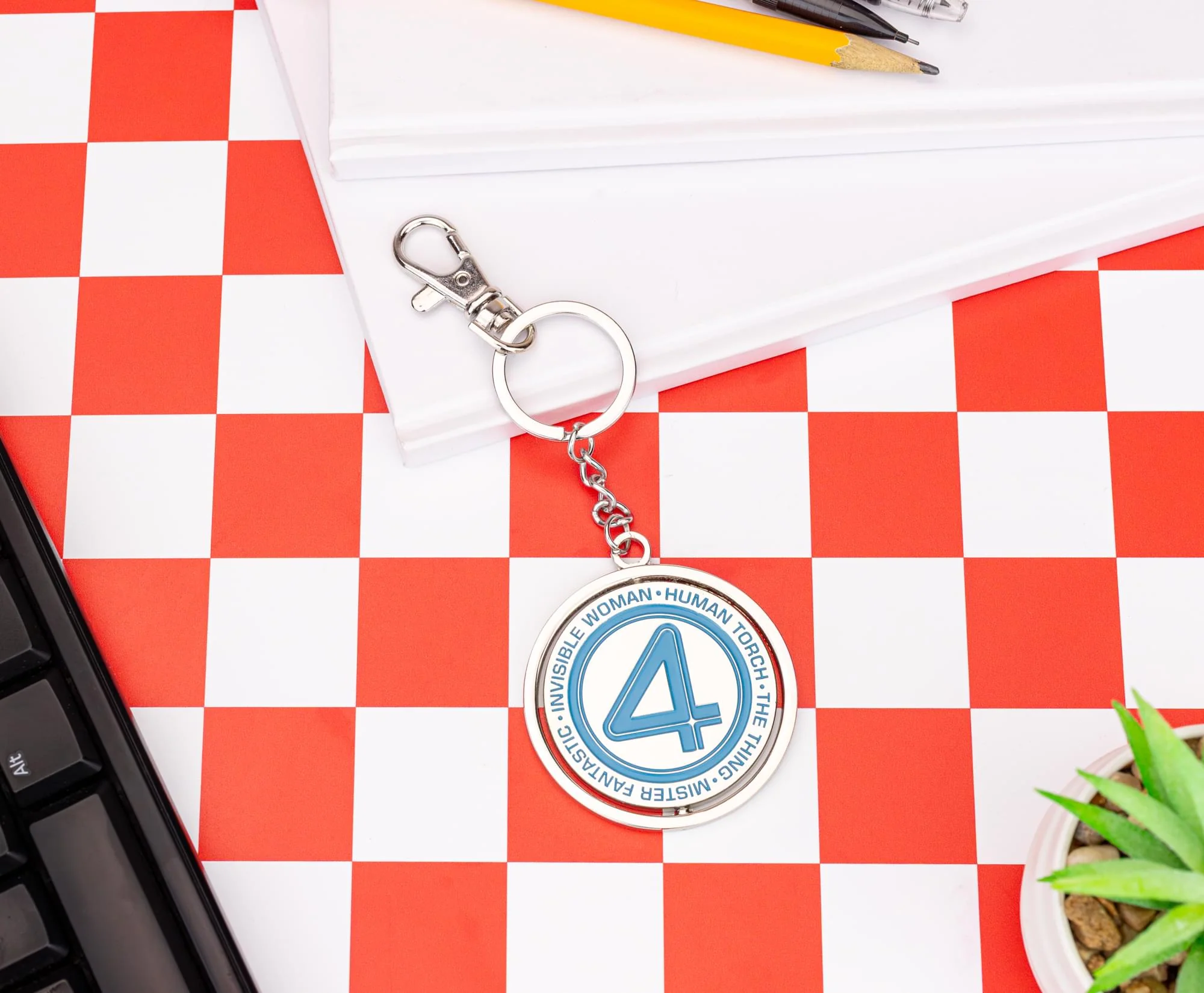 Marvel Studios The Fantastic Four: First Steps Spinning Enamel Keychain - Image 4