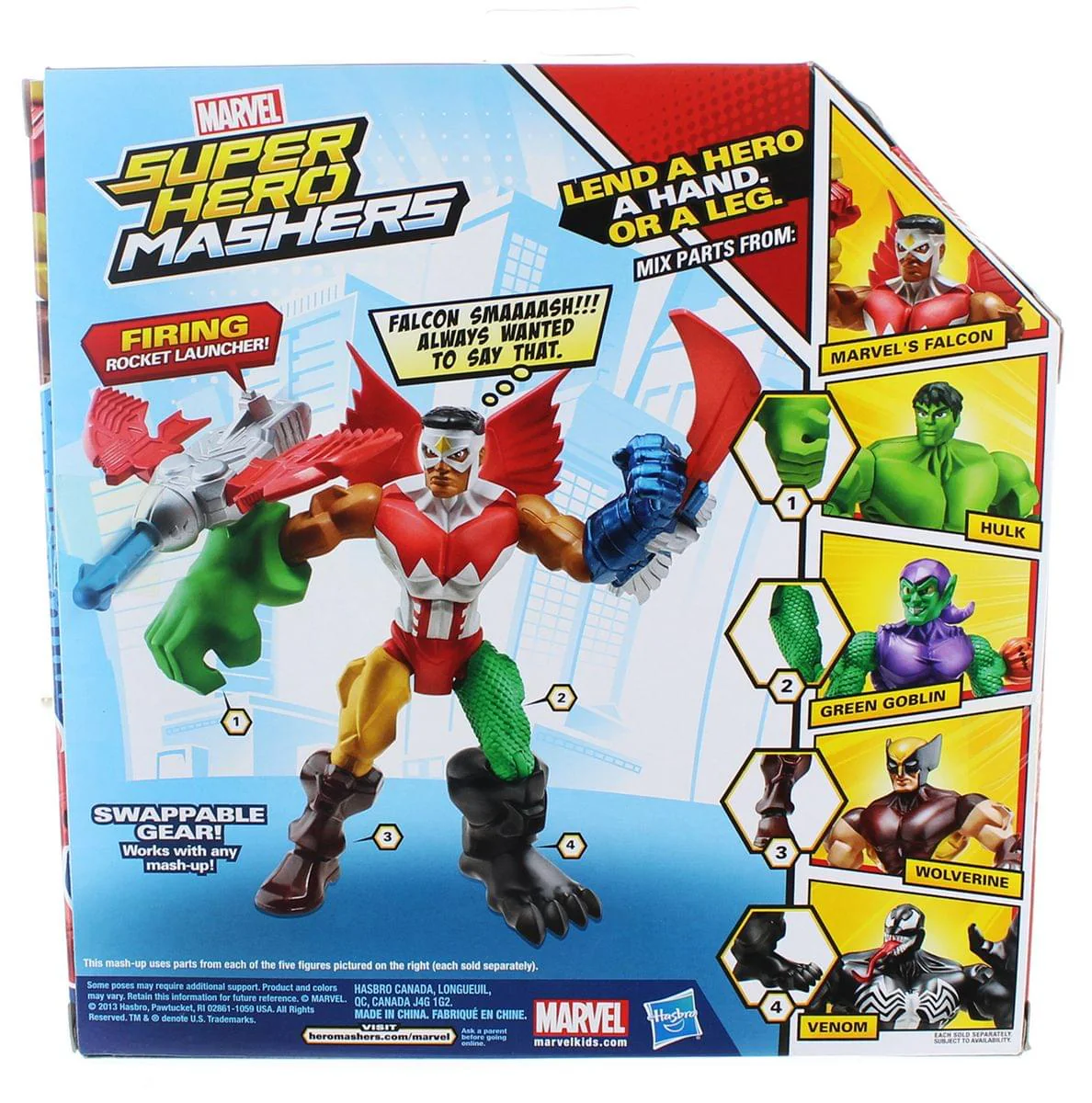 Marvel Super Hero Mashers 6" Action Figure: Falcon - Image 4