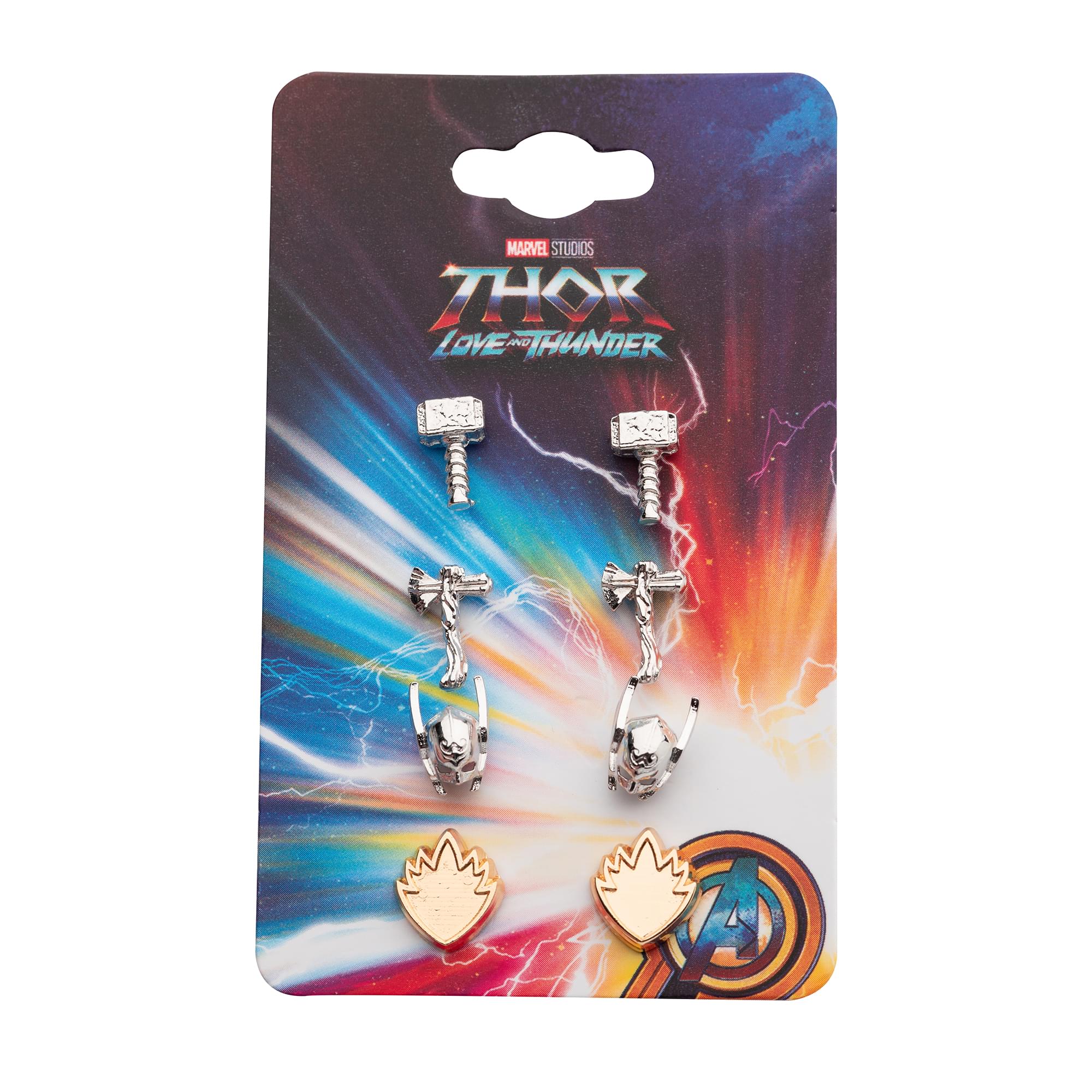 Marvel Thor: Love and Thunder 4-Piece Stud Earring Set - Image 2