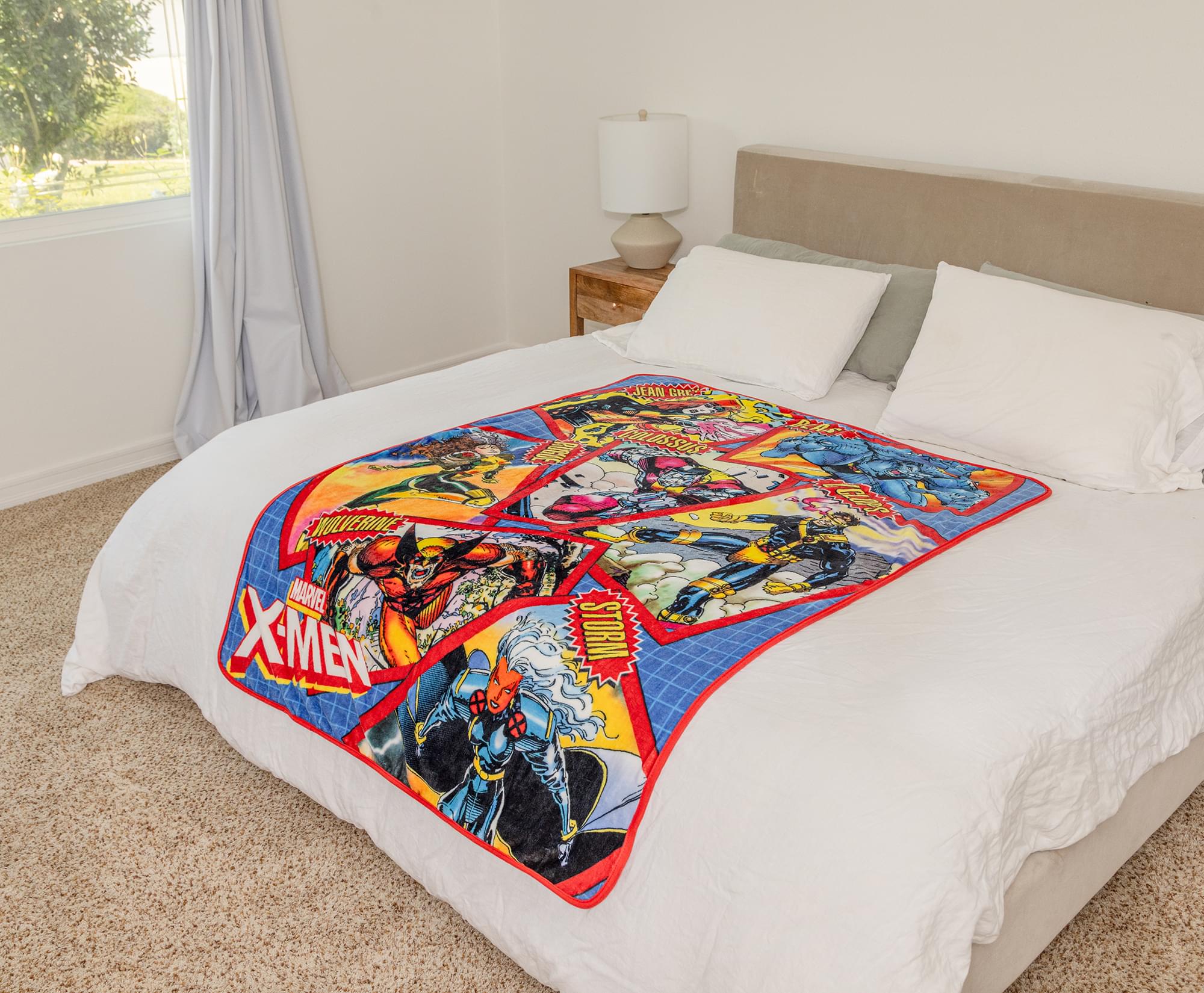 Marvel X-Men Character Cards Raschel Throw Blanket | 45 x 60 Inches - Image 9